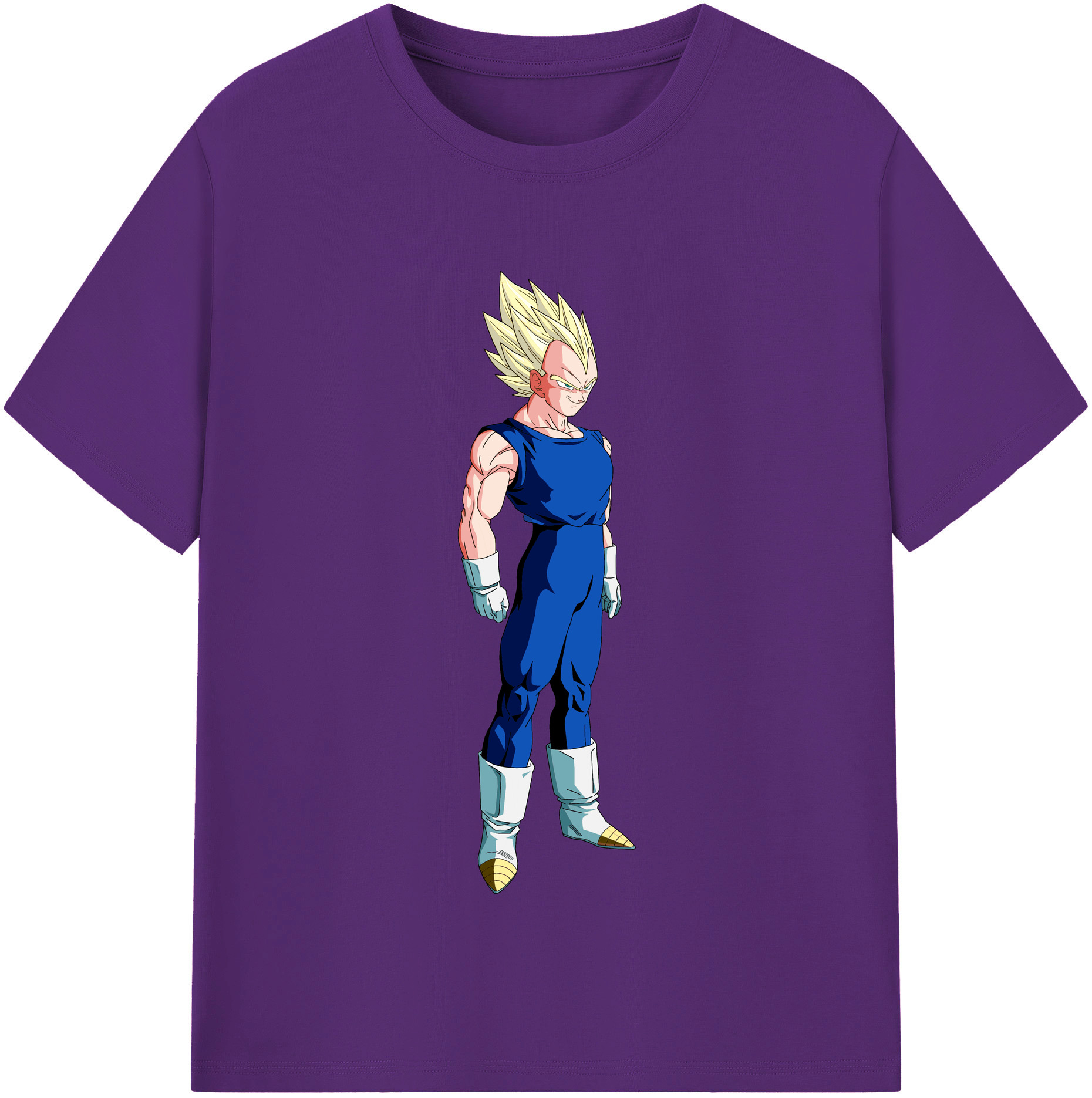 （画像用） ドラゴンボール ベジータ四世（Bejīta Yonsei）DRAGON BALL Vegeta IV 綿100％半袖Tシャツ（フロントプリント）