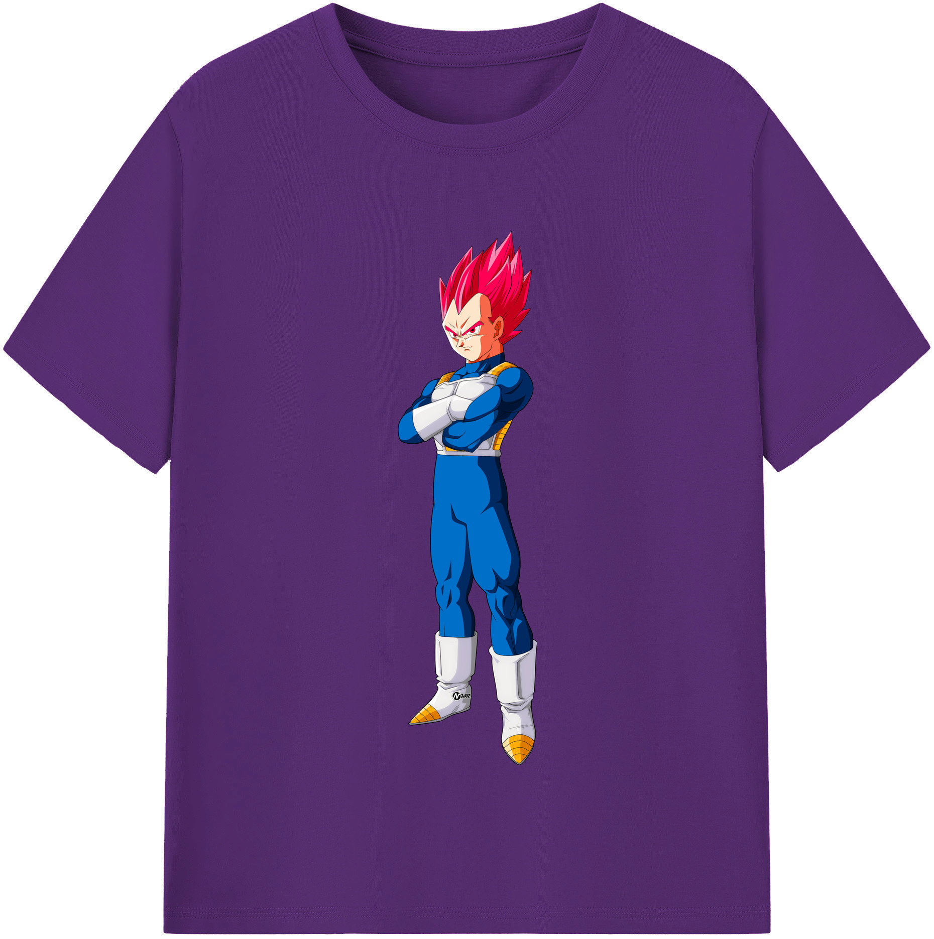 （画像用） ドラゴンボール ベジータ四世（Bejīta Yonsei）DRAGON BALL Vegeta IV 綿100％半袖Tシャツ（フロントプリント）