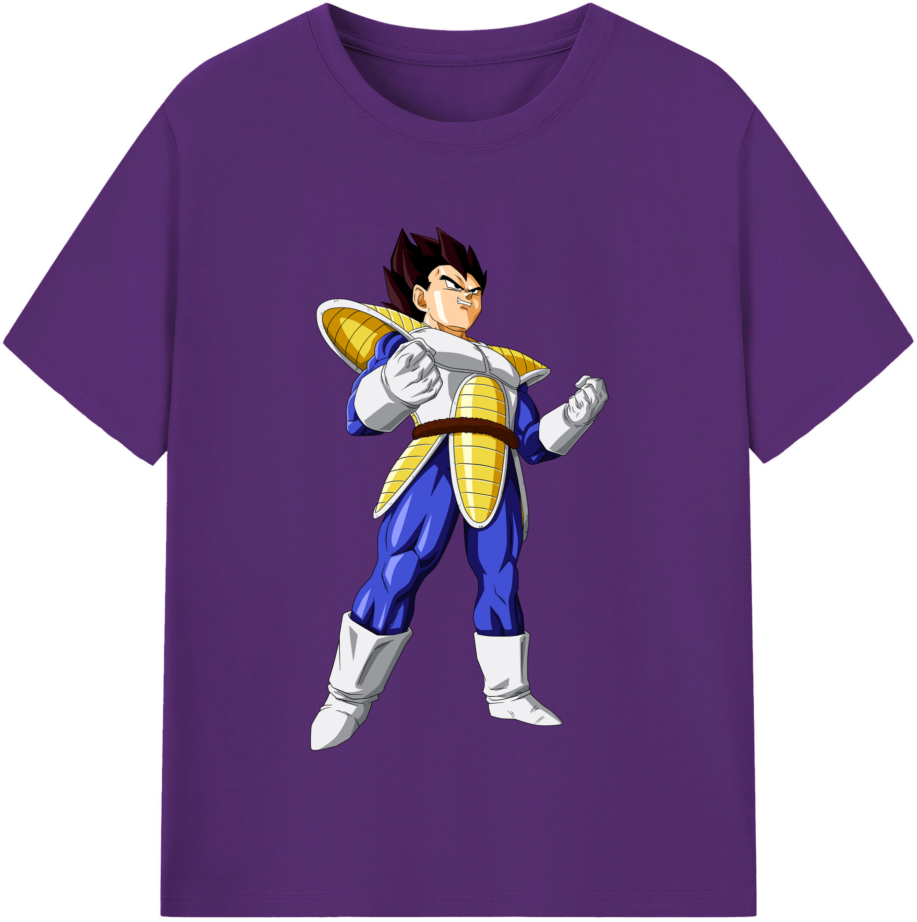 （画像用） ドラゴンボール ベジータ四世（Bejīta Yonsei）DRAGON BALL Vegeta IV 綿100％半袖Tシャツ（フロントプリント）