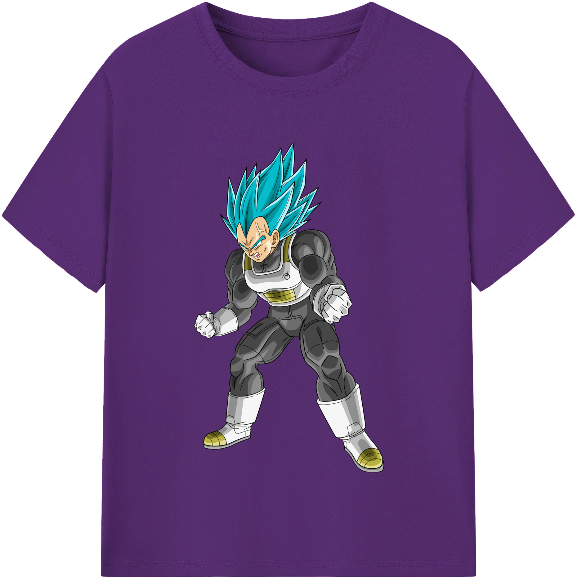 （画像用） ドラゴンボール ベジータ四世（Bejīta Yonsei）DRAGON BALL Vegeta IV 綿100％半袖Tシャツ（フロントプリント）