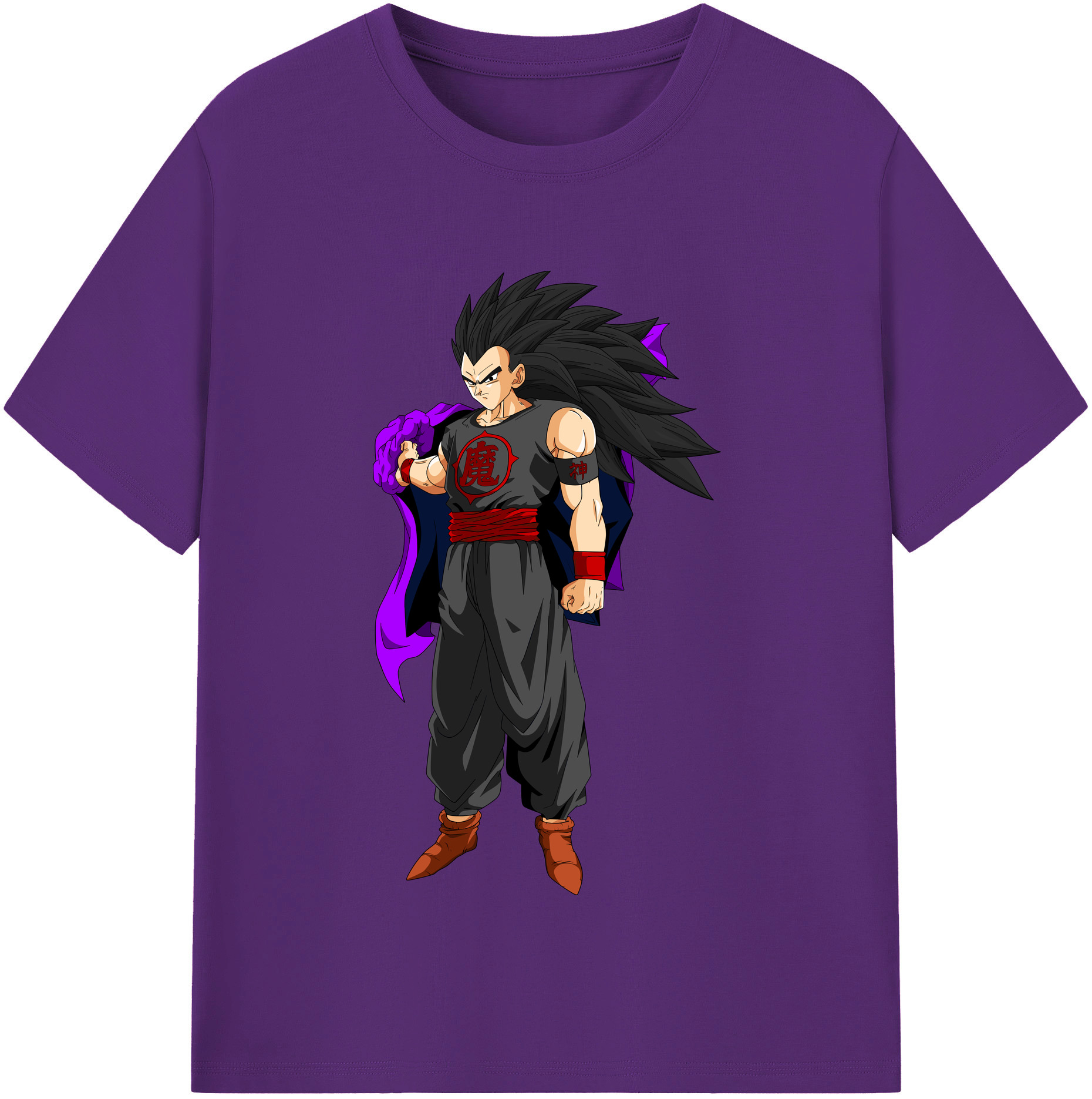 （画像用） ドラゴンボール ベジータ四世（Bejīta Yonsei）DRAGON BALL Vegeta IV 綿100％半袖Tシャツ（フロントプリント）