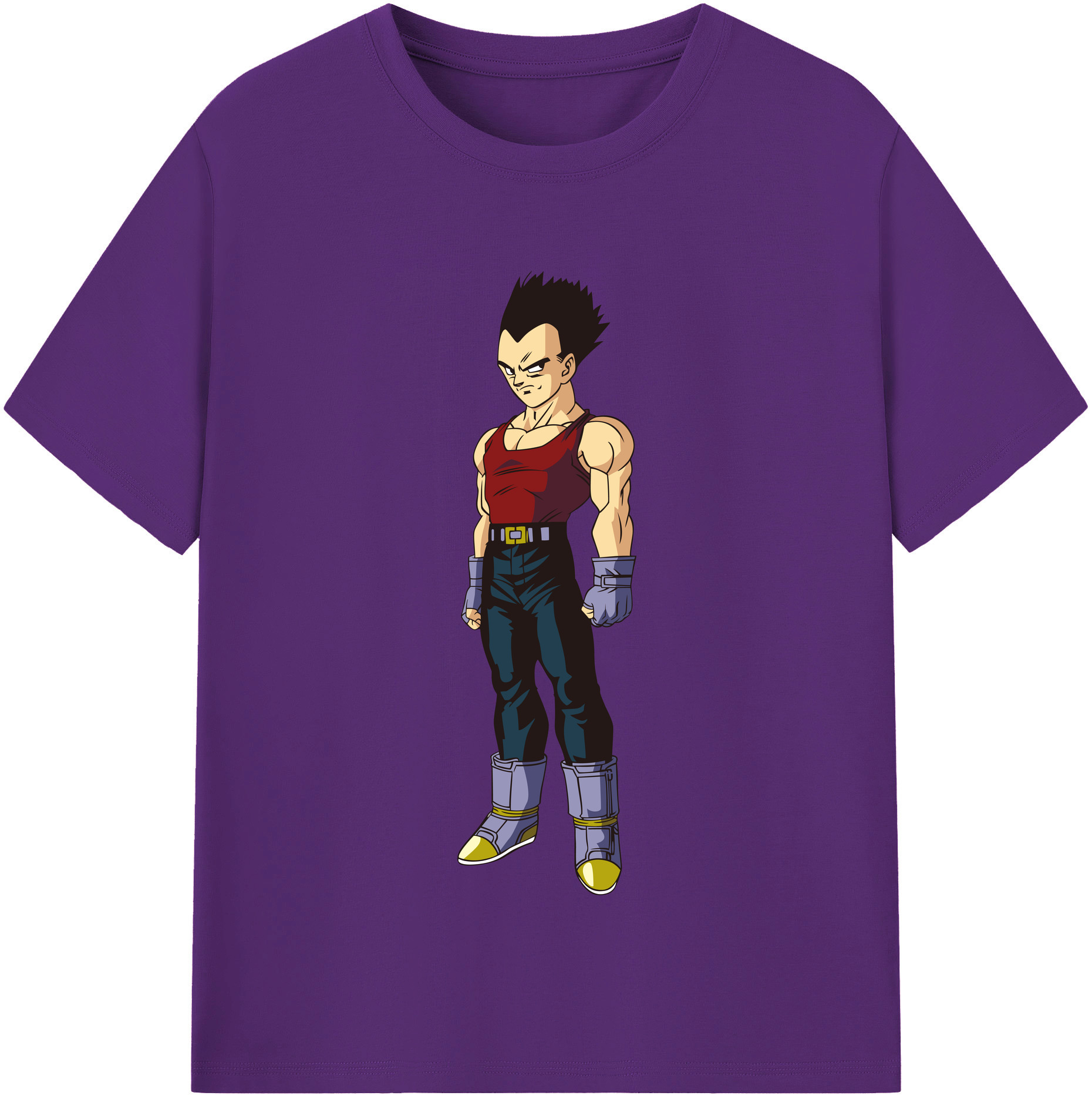 （画像用） ドラゴンボール ベジータ四世（Bejīta Yonsei）DRAGON BALL Vegeta IV 綿100％半袖Tシャツ（フロントプリント）