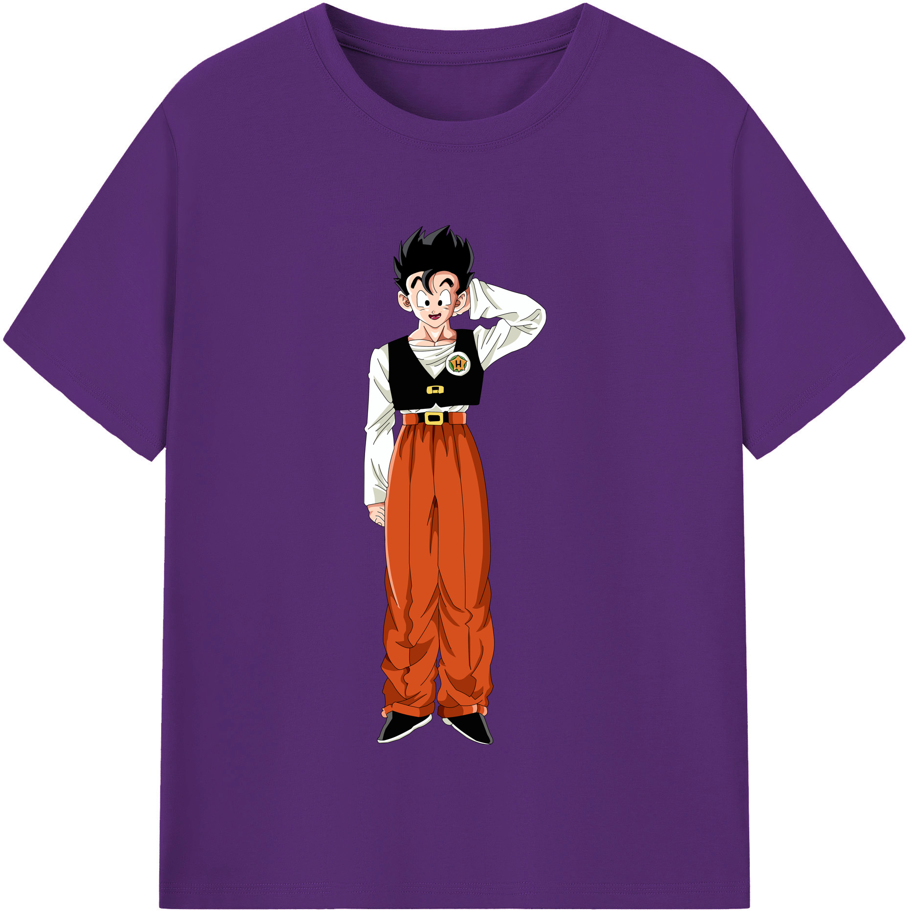 （画像用） ドラゴンボール 孫 悟飯（そんごはん）DRAGON BALL Son Gohan 綿100％半袖Tシャツ（フロントプリント）