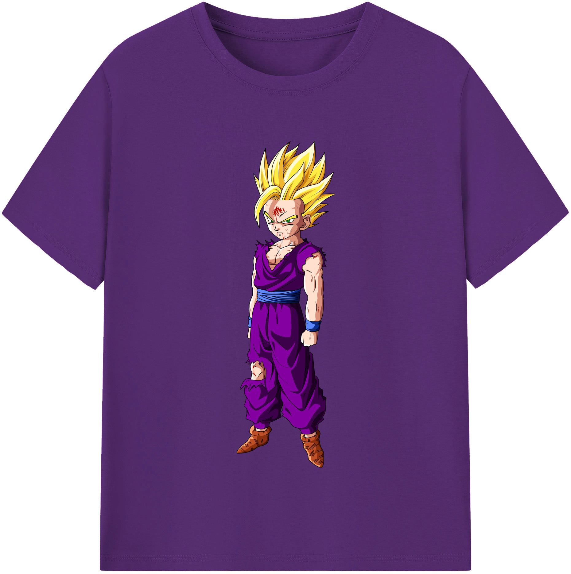 （画像用） ドラゴンボール 孫 悟飯（そんごはん）DRAGON BALL Son Gohan 綿100％半袖Tシャツ（フロントプリント）