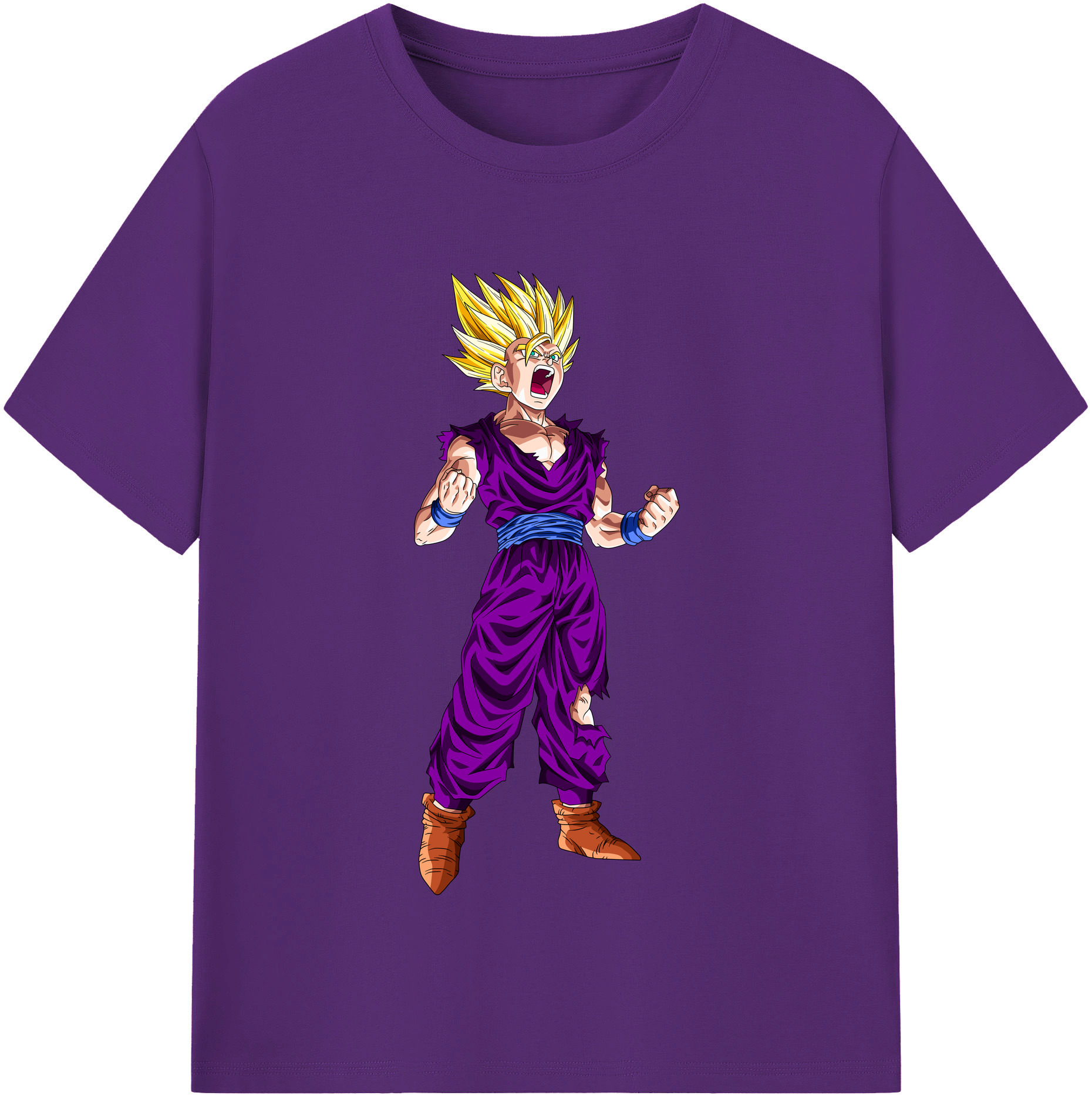 （画像用） ドラゴンボール 孫 悟飯（そんごはん）DRAGON BALL Son Gohan 綿100％半袖Tシャツ（フロントプリント）