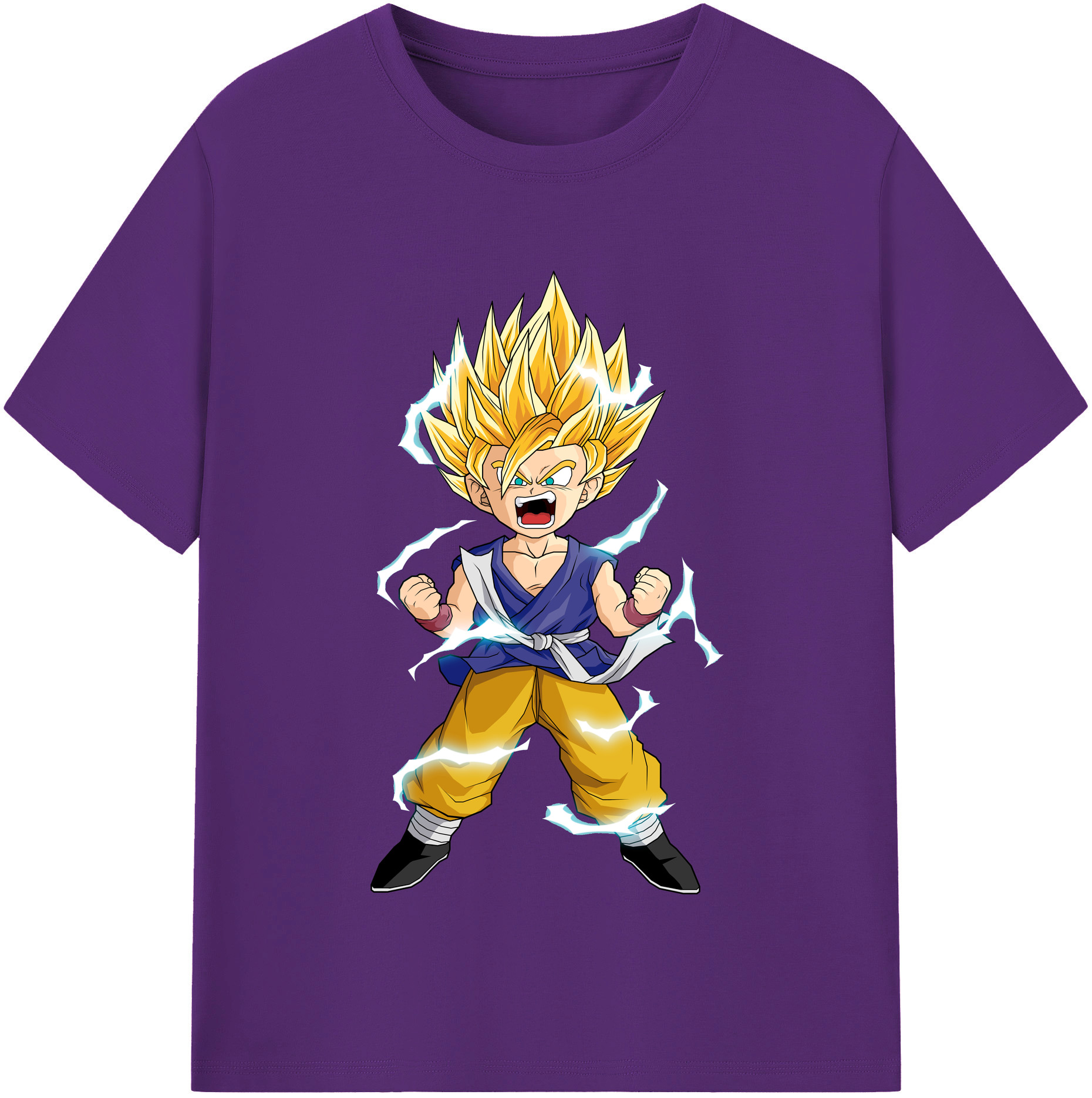 （画像用） ドラゴンボール 孫 悟飯（そんごはん）DRAGON BALL Son Gohan 綿100％半袖Tシャツ（フロントプリント）