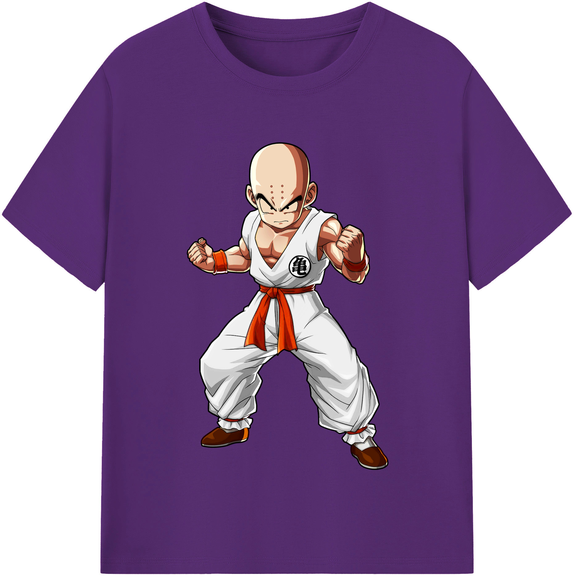 （画像用） ドラゴンボール クリリン DRAGON BALL krillin 綿100％半袖Tシャツ（フロントプリント）