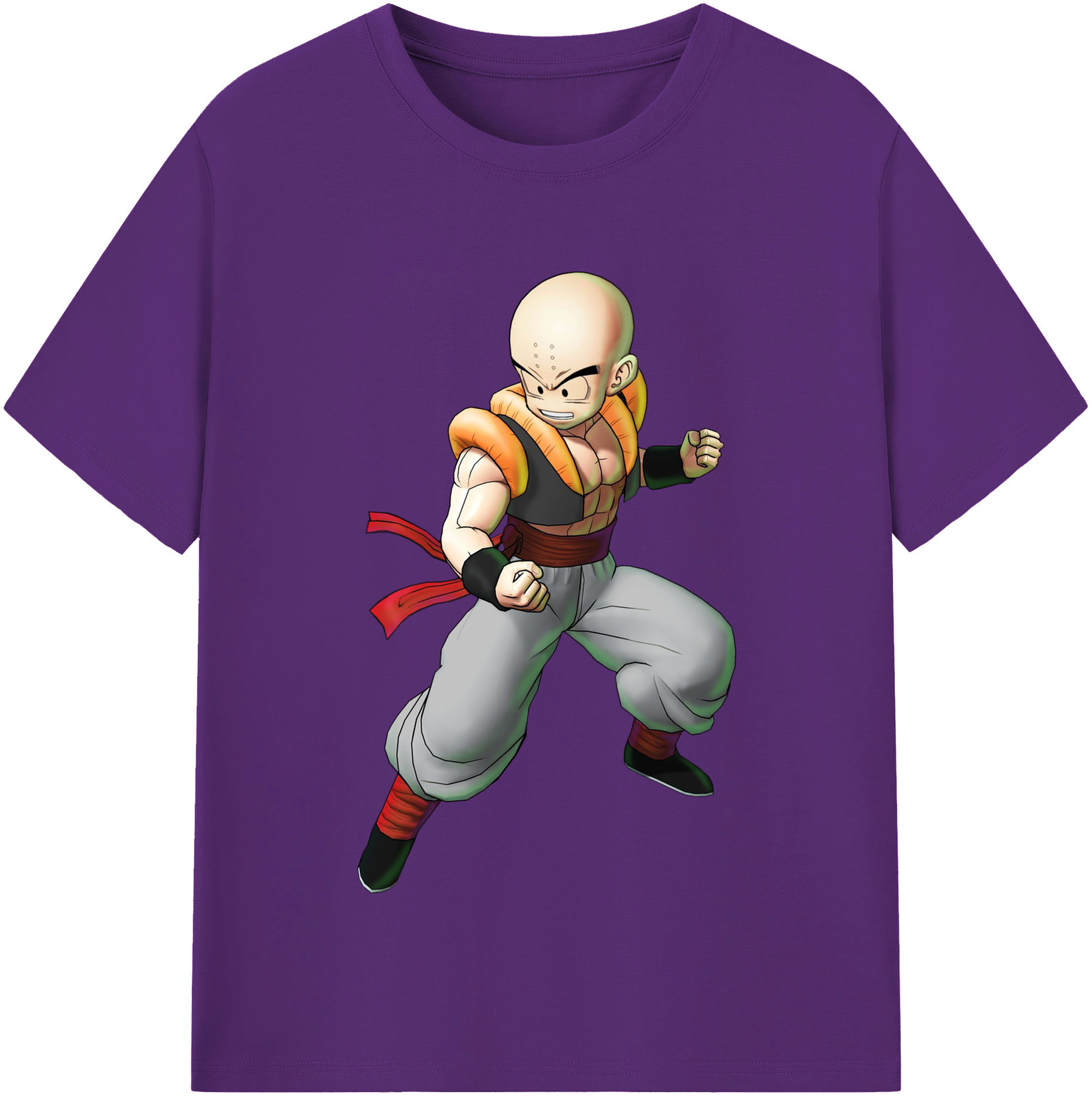 （画像用） ドラゴンボール クリリン DRAGON BALL krillin 綿100％半袖Tシャツ（フロントプリント）