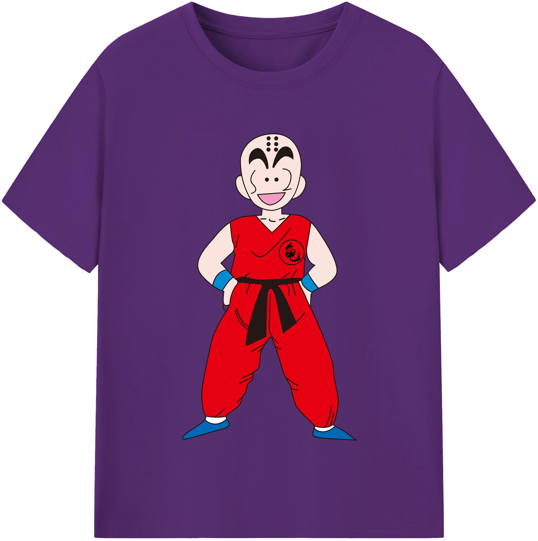 （画像用） ドラゴンボール クリリン DRAGON BALL krillin 綿100％半袖Tシャツ（フロントプリント）