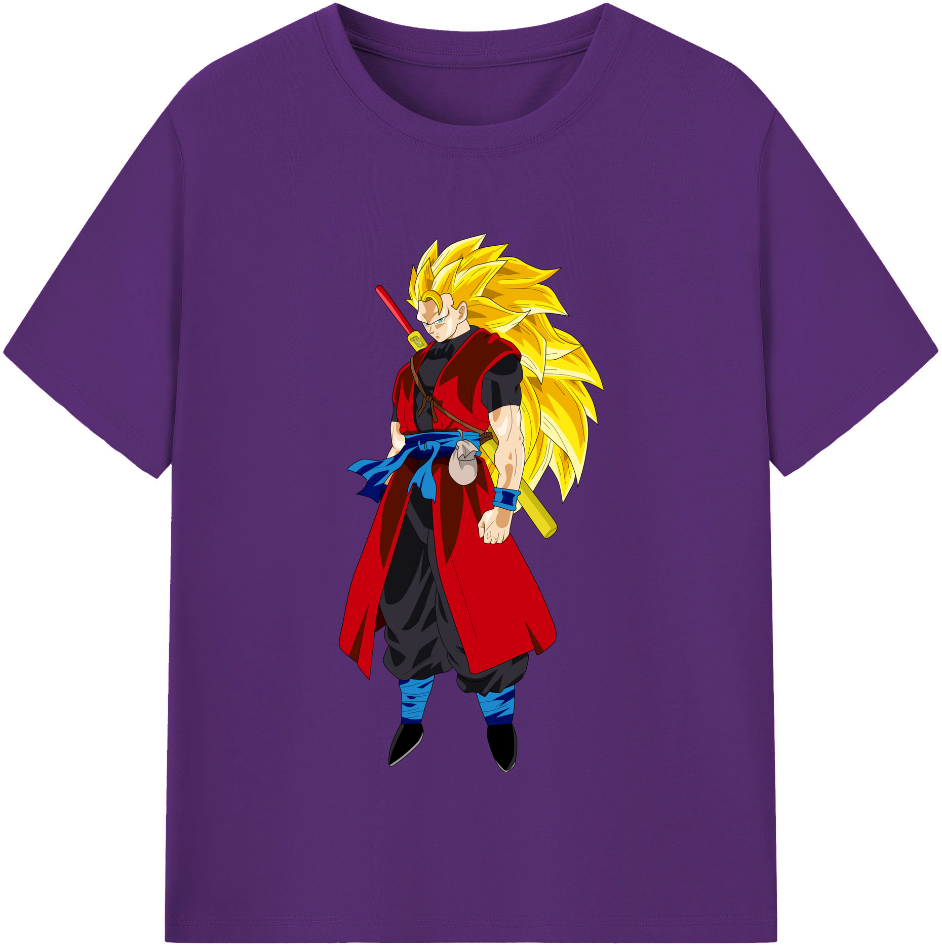 （画像用） ドラゴンボール トランクス（Torankusu）DRAGON BALL Trunks 綿100％半袖Tシャツ（フロントプリント）