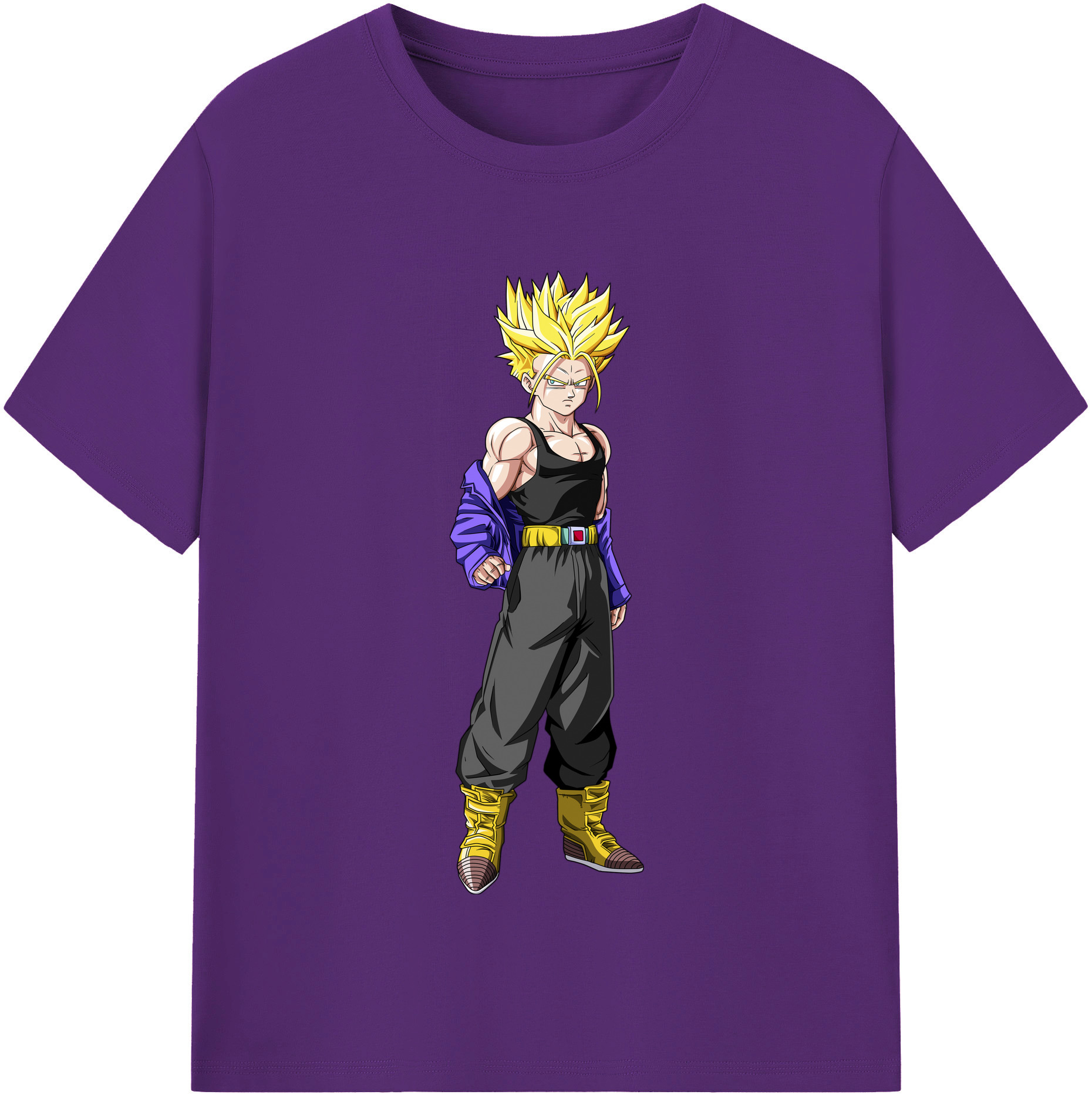 （画像用） ドラゴンボール トランクス（Torankusu）DRAGON BALL Trunks 綿100％半袖Tシャツ（フロントプリント）