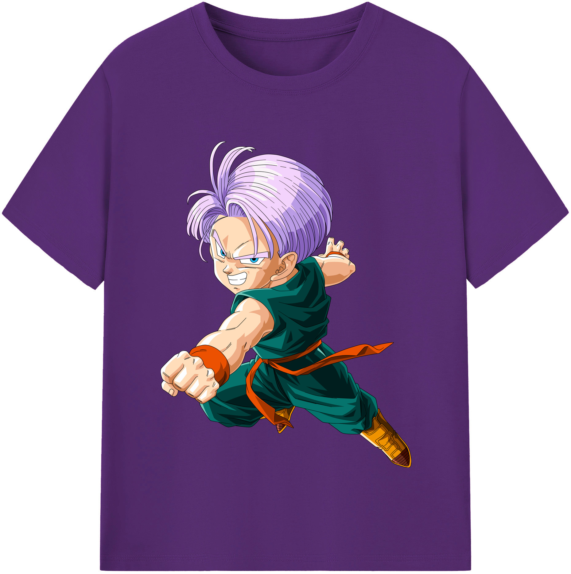 （画像用） ドラゴンボール トランクス（Torankusu）DRAGON BALL Trunks 綿100％半袖Tシャツ（フロントプリント）