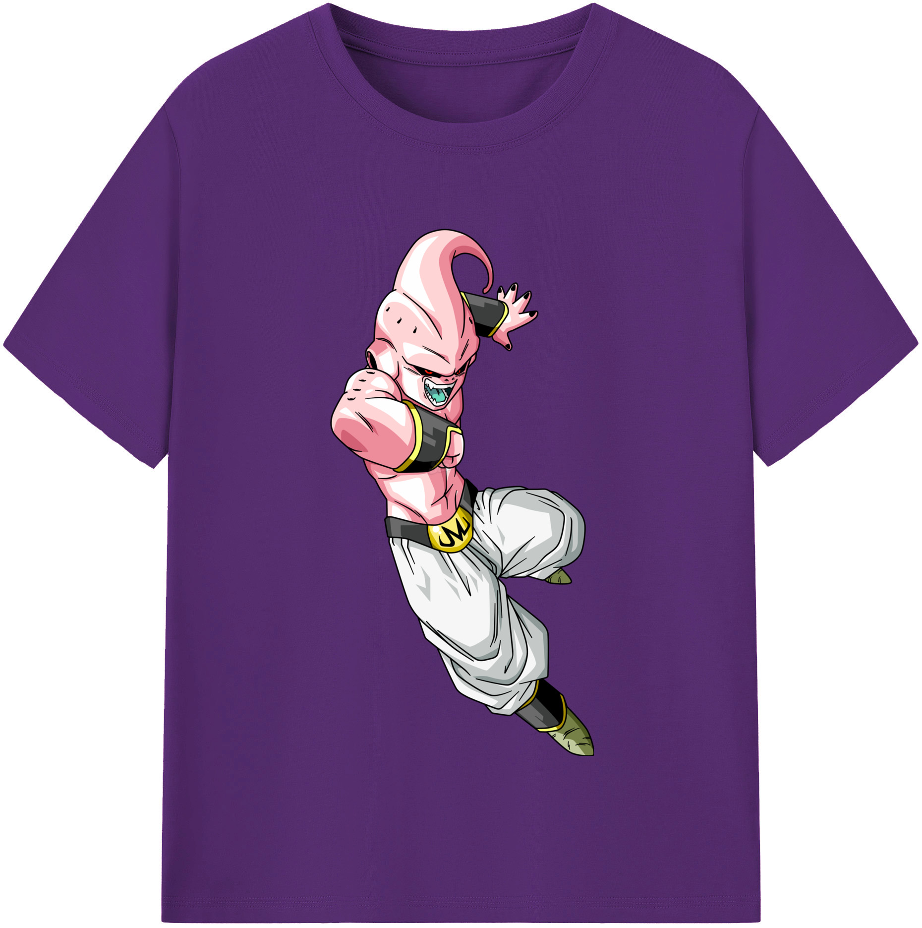 （画像用） ドラゴンボール 魔人ブウ DRAGON BALL Majin Buu 綿100％半袖Tシャツ（フロントプリント）