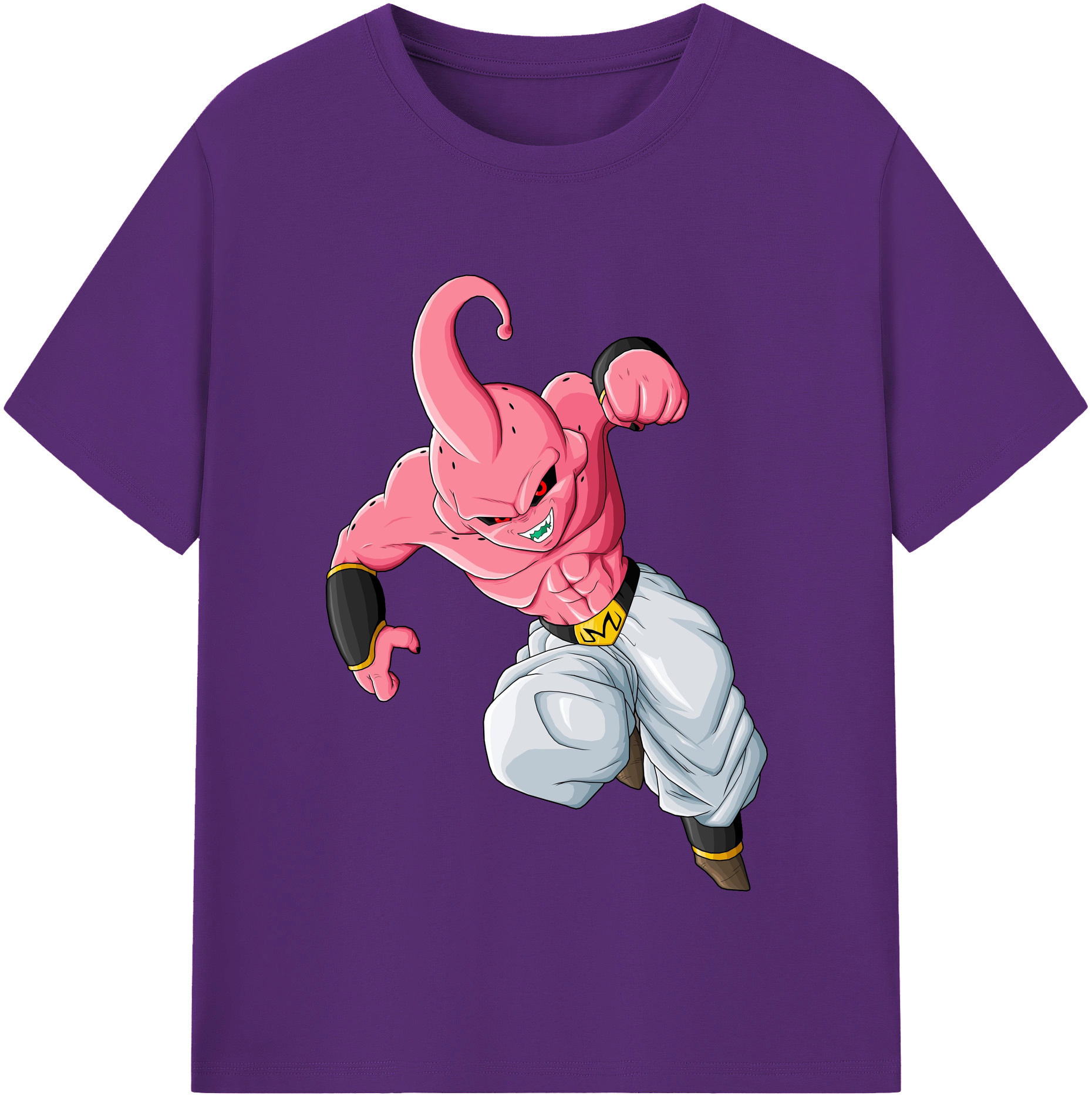 （画像用） ドラゴンボール 魔人ブウ DRAGON BALL Majin Buu 綿100％半袖Tシャツ（フロントプリント）