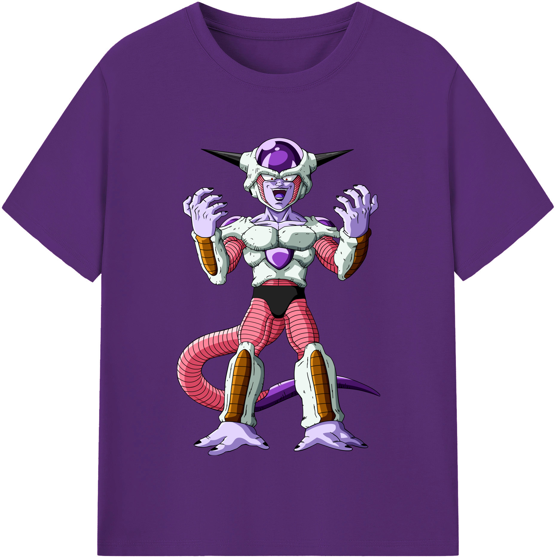 （画像用） ドラゴンボール フリーザ DRAGON BALL Frieza 綿100％半袖Tシャツ（フロントプリント）