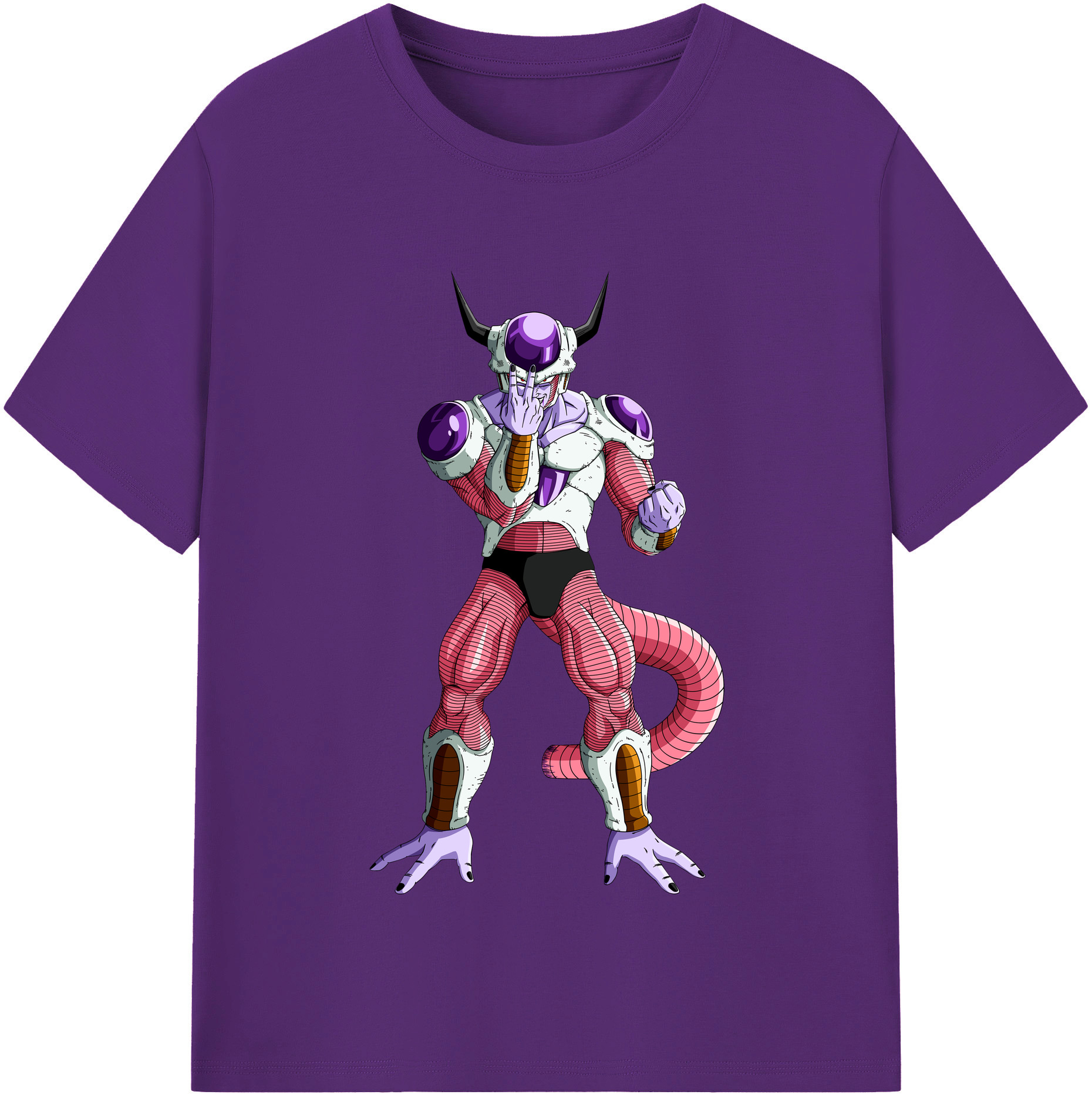 （画像用） ドラゴンボール フリーザ DRAGON BALL Frieza 綿100％半袖Tシャツ（フロントプリント）