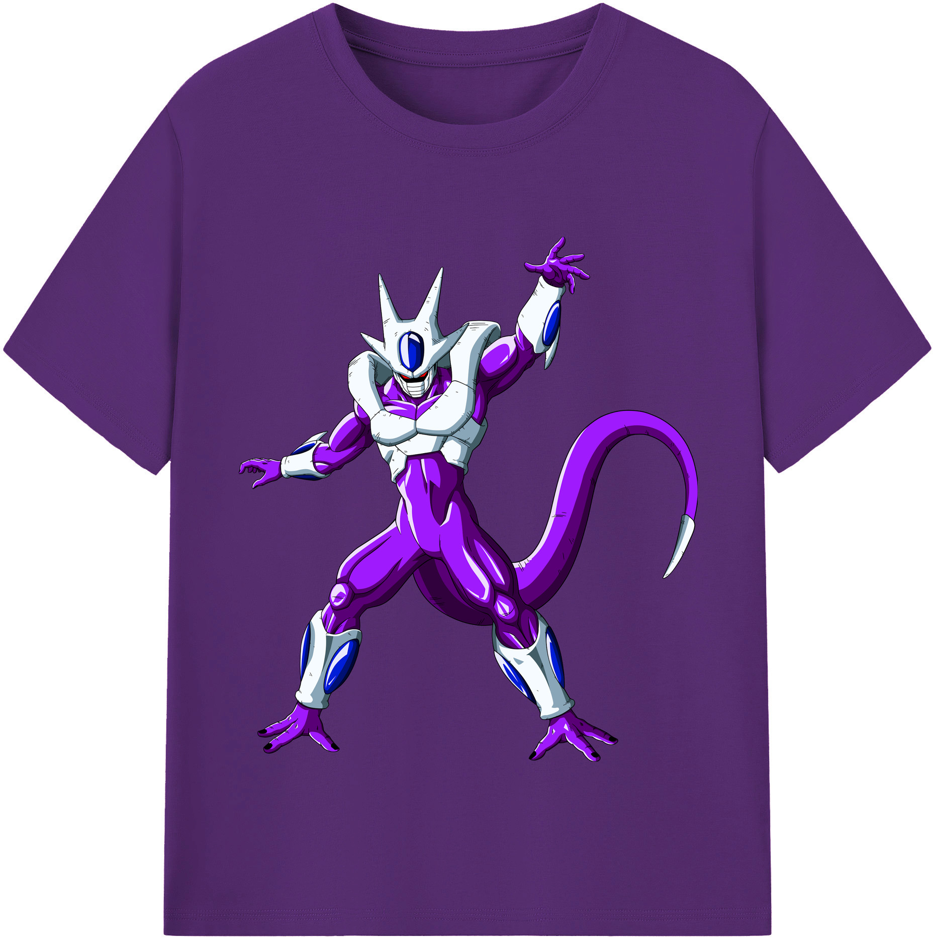（画像用） ドラゴンボール クウラ DRAGON BALL Cooler Coora 綿100％半袖Tシャツ（フロントプリント）
