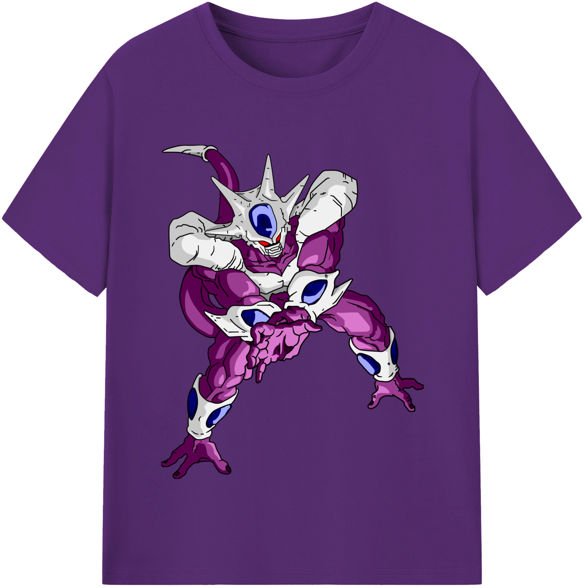 （画像用） ドラゴンボール クウラ DRAGON BALL Cooler Coora 綿100％半袖Tシャツ（フロントプリント）