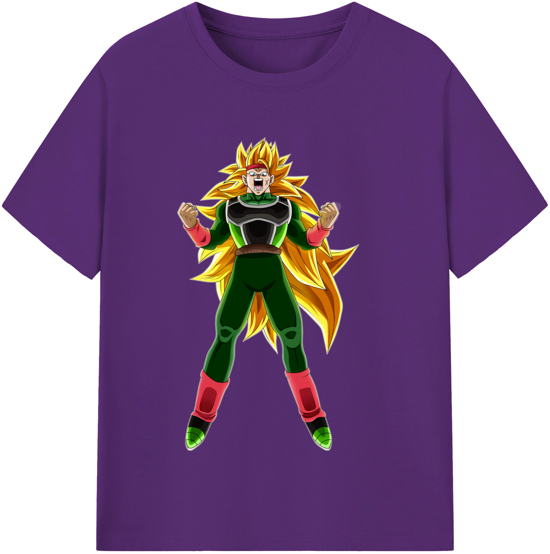 （画像用） ドラゴンボール ブロリー DRAGON BALL Broli 綿100％半袖Tシャツ（フロントプリント）