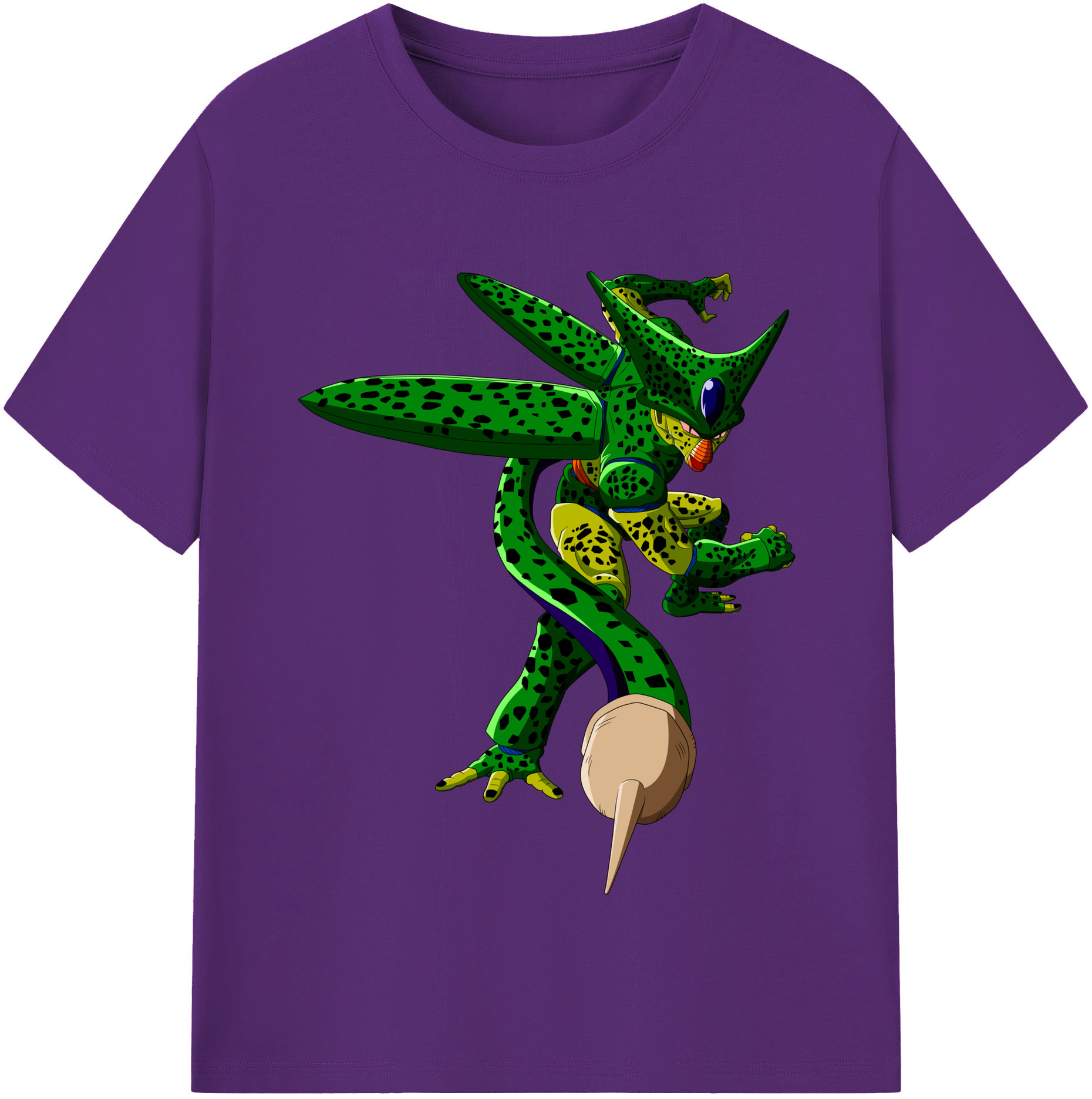 （画像用） ドラゴンボール セル DRAGON BALL Cell 綿100％半袖Tシャツ（フロントプリント）