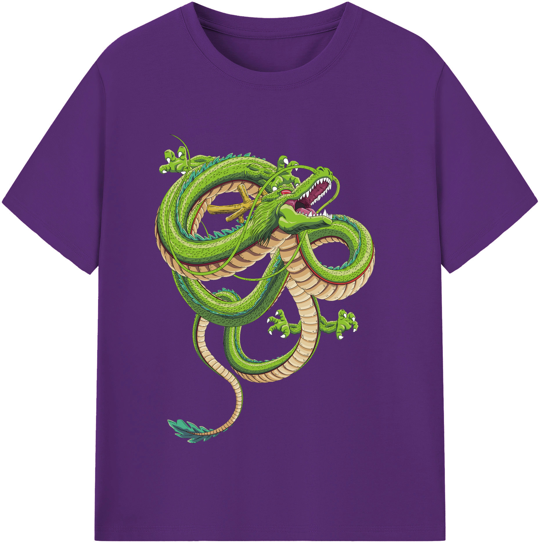 （画像用） ドラゴンボール 神龍 シェンロン DRAGON BALL Shenron 綿100％半袖Tシャツ（フロントプリント）