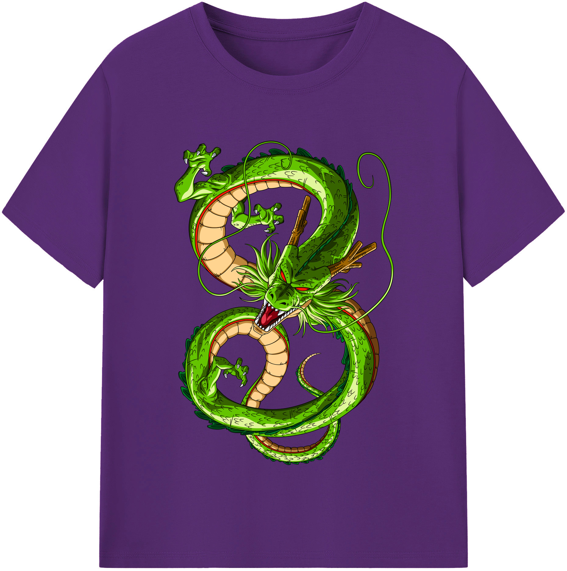 （画像用） ドラゴンボール 神龍 シェンロン DRAGON BALL Shenron 綿100％半袖Tシャツ（フロントプリント）
