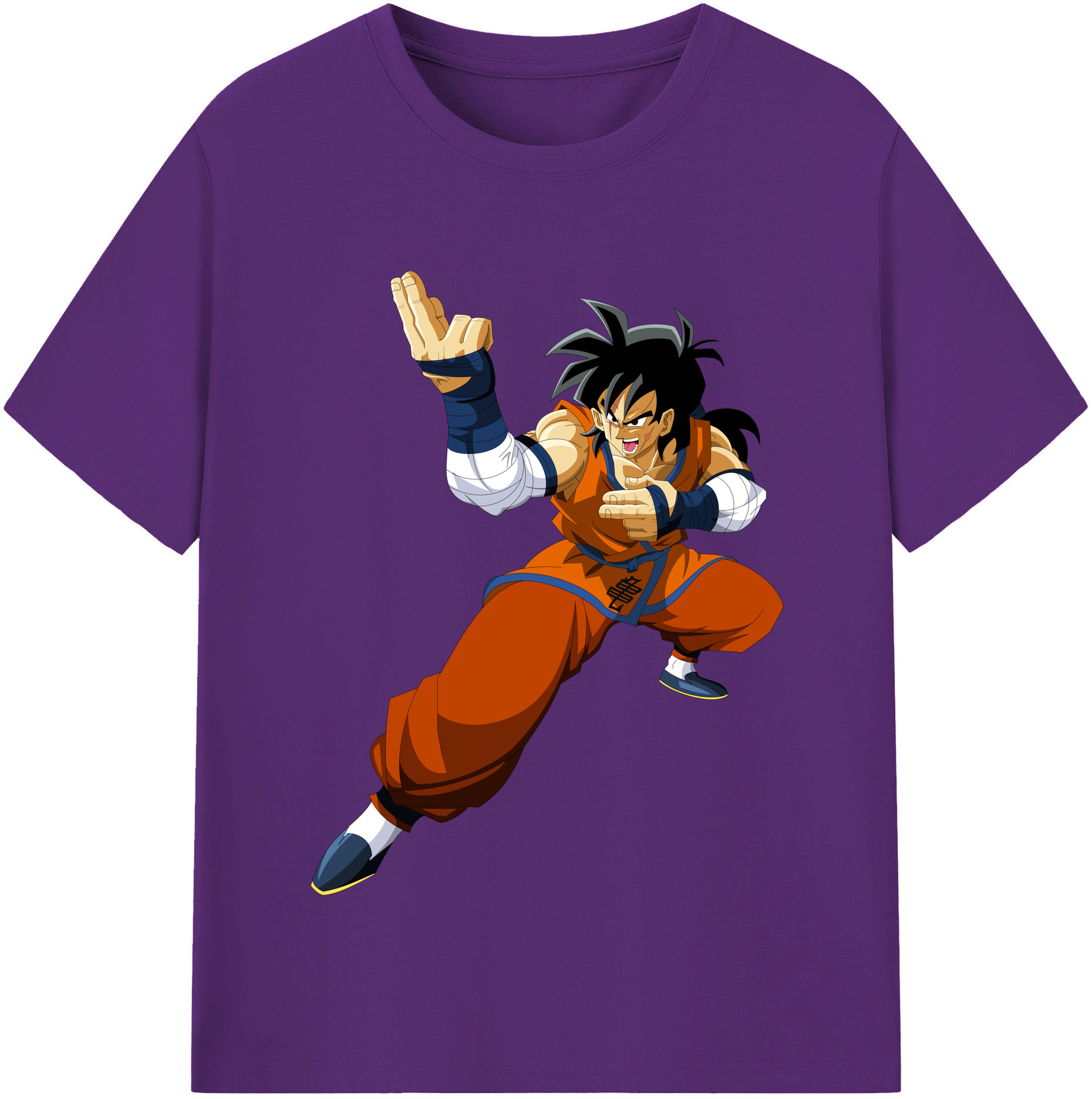 （画像用） ドラゴンボール ヤムチャ DRAGON BALL Yamcha 綿100％半袖Tシャツ（フロントプリント）