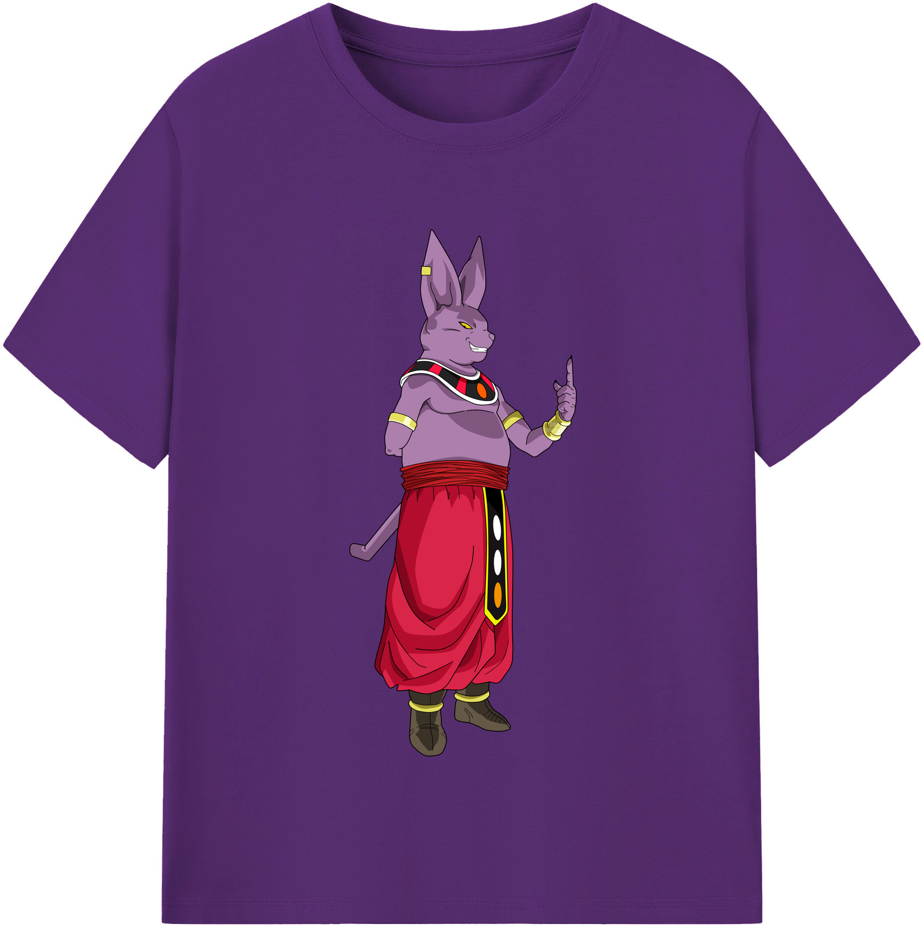 （画像用） ドラゴンボール シャンパ DRAGON BALL Champa 綿100％半袖Tシャツ（フロントプリント）