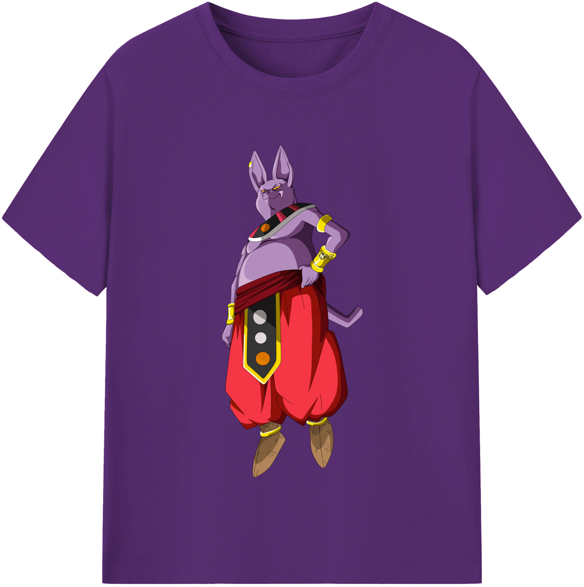 （画像用） ドラゴンボール シャンパ DRAGON BALL Champa 綿100％半袖Tシャツ（フロントプリント）