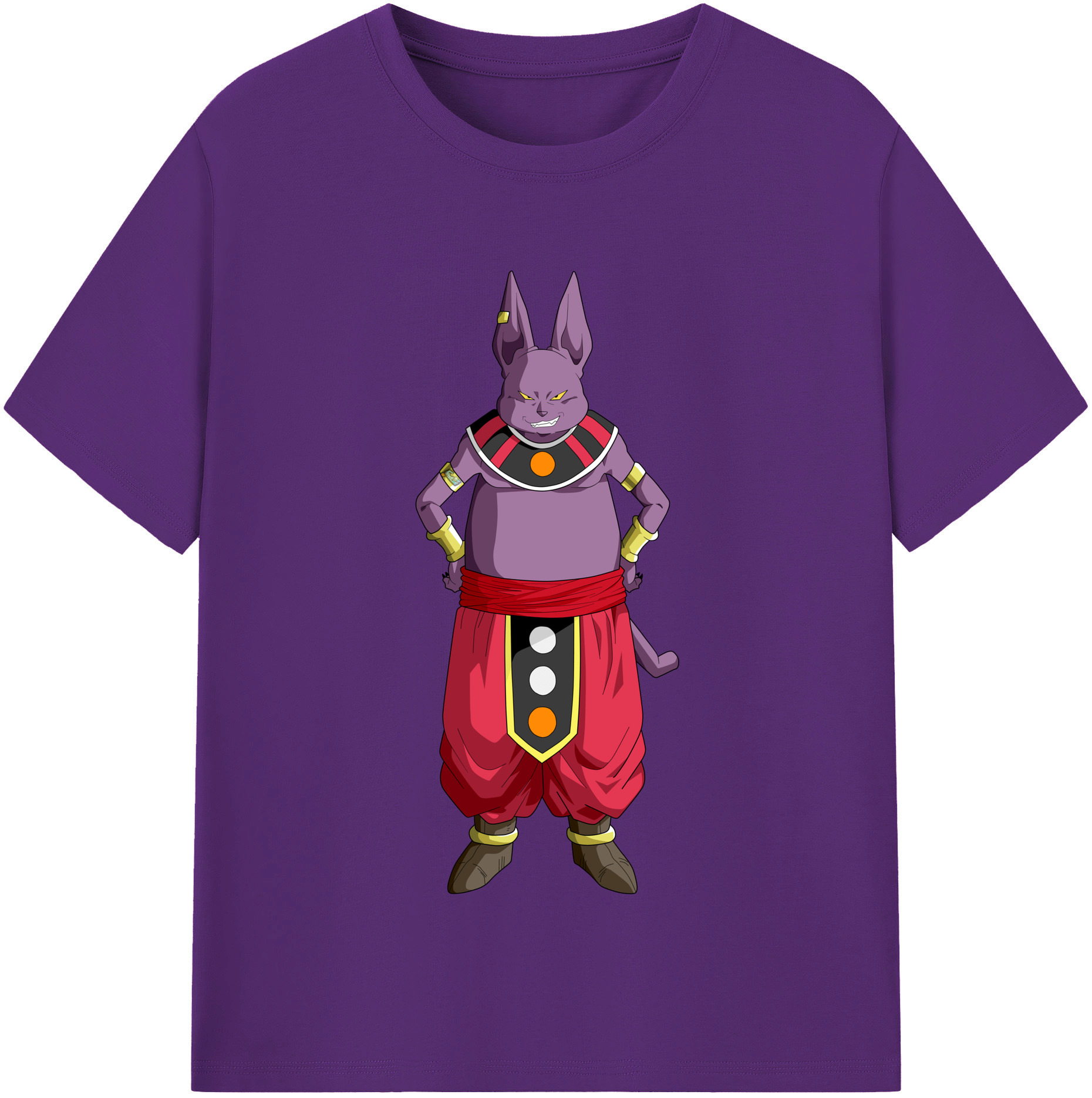 （画像用） ドラゴンボール シャンパ DRAGON BALL Champa 綿100％半袖Tシャツ（フロントプリント）