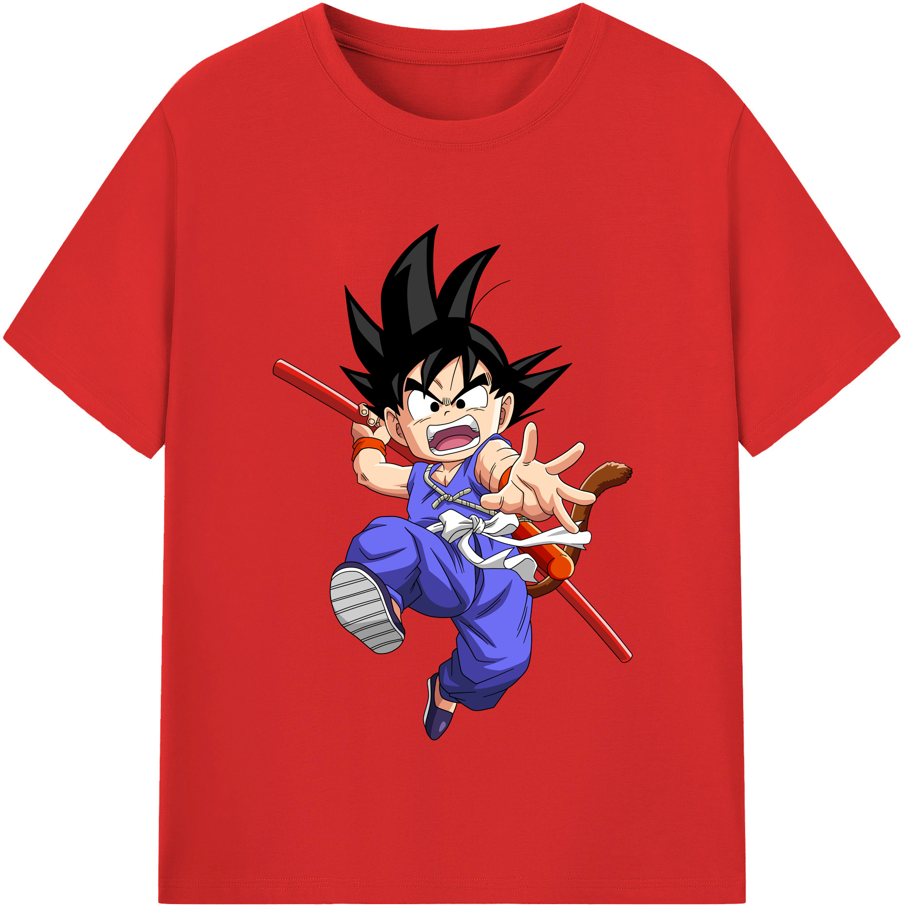 （画像用） ドラゴンボール 孫悟空（そん ごくう）Son Goku カカロット DRAGON BALL Kakarotto 綿100％半袖Tシャツ（フロントプリント）