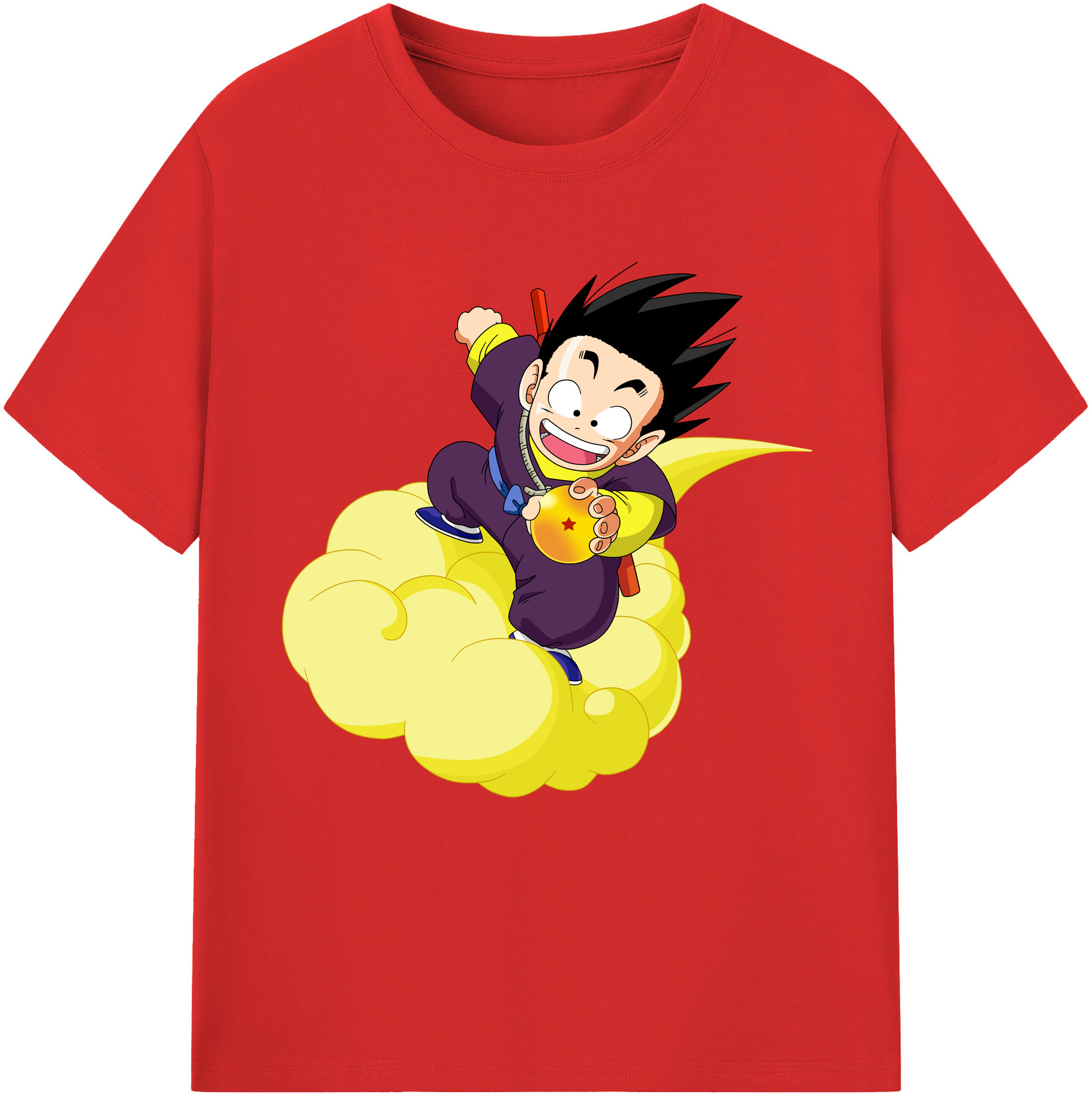 （画像用） ドラゴンボール 孫悟空（そん ごくう）Son Goku カカロット DRAGON BALL Kakarotto 綿100％半袖Tシャツ（フロントプリント）