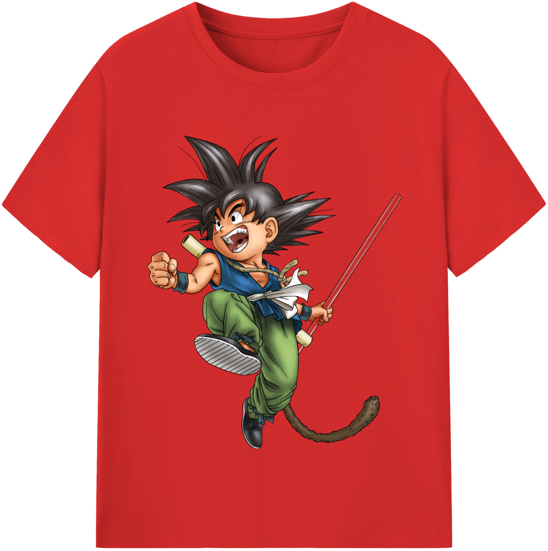 （画像用） ドラゴンボール 孫悟空（そん ごくう）Son Goku カカロット DRAGON BALL Kakarotto 綿100％半袖Tシャツ（フロントプリント）