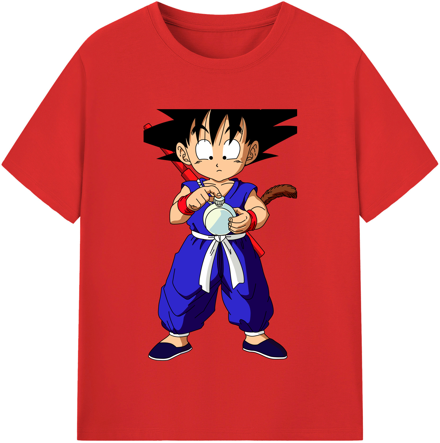 （画像用） ドラゴンボール 孫悟空（そん ごくう）Son Goku カカロット DRAGON BALL Kakarotto 綿100％半袖Tシャツ（フロントプリント）