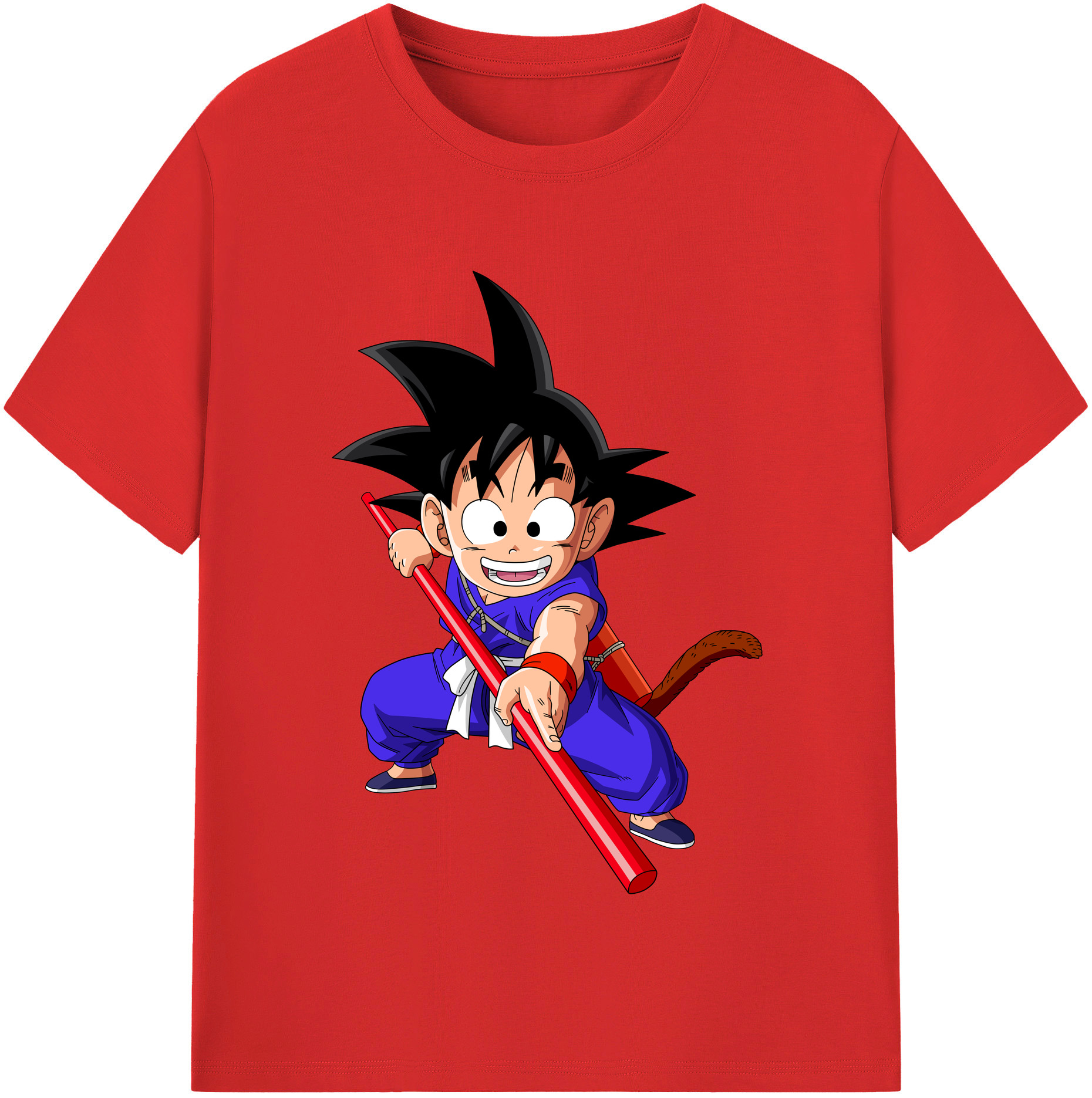 （画像用） ドラゴンボール 孫悟空（そん ごくう）Son Goku カカロット DRAGON BALL Kakarotto 綿100％半袖Tシャツ（フロントプリント）