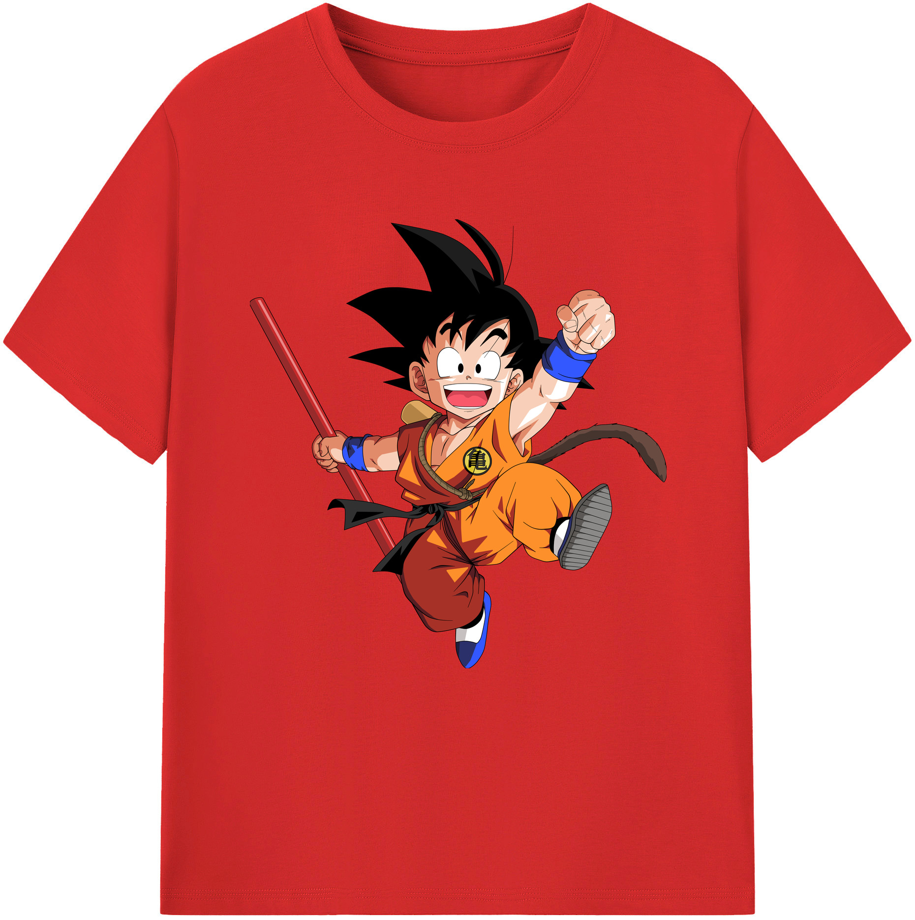 （画像用） ドラゴンボール 孫悟空（そん ごくう）Son Goku カカロット DRAGON BALL Kakarotto 綿100％半袖Tシャツ（フロントプリント）