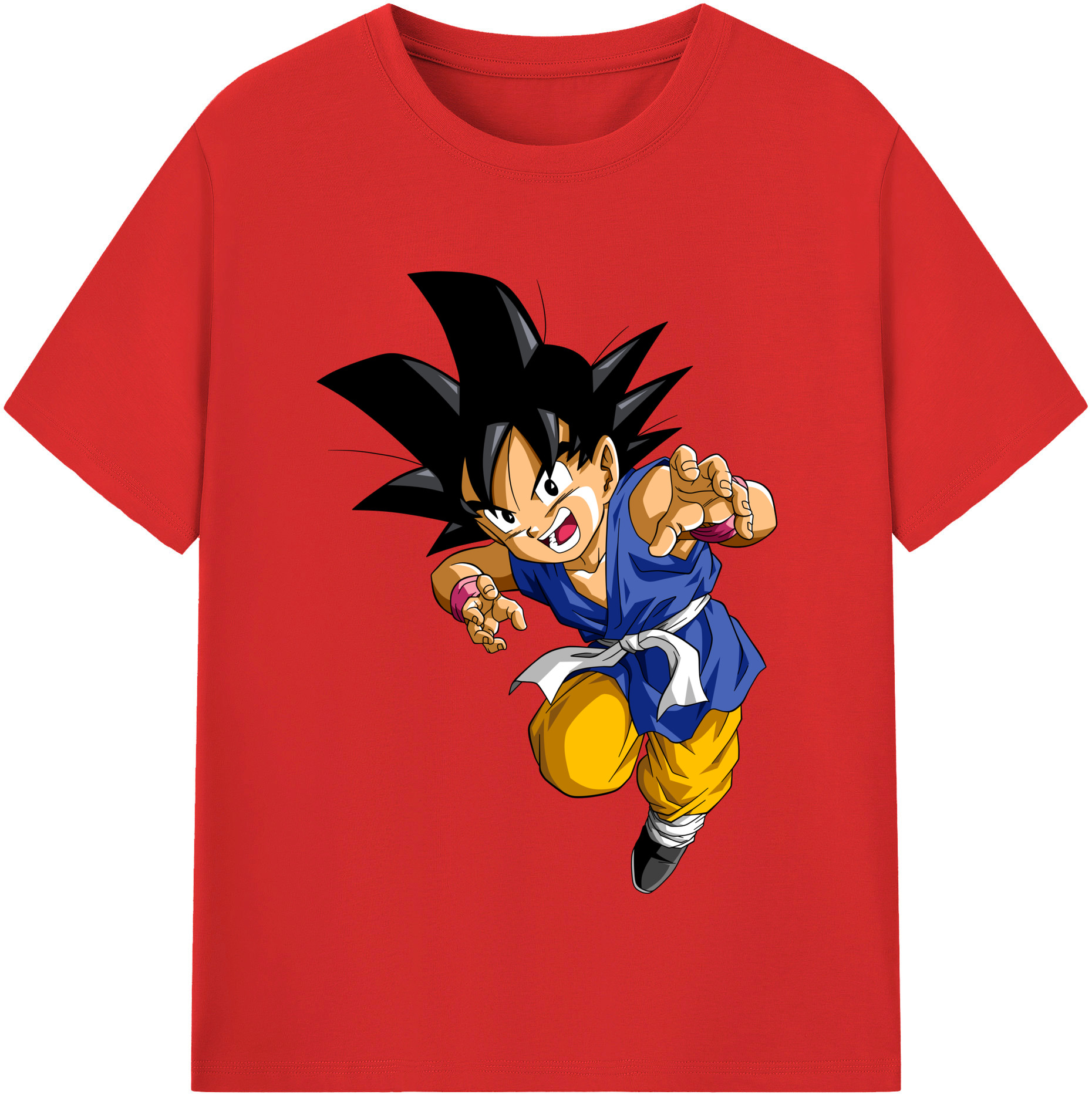 （画像用） ドラゴンボール 孫悟空（そん ごくう）Son Goku カカロット DRAGON BALL Kakarotto 綿100％半袖Tシャツ（フロントプリント）