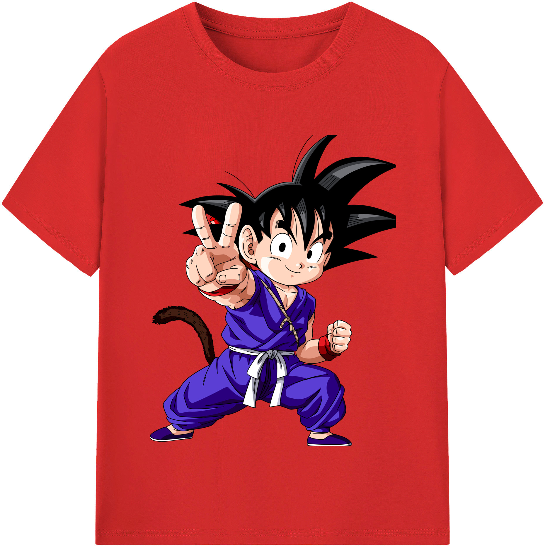 （画像用） ドラゴンボール 孫悟空（そん ごくう）Son Goku カカロット DRAGON BALL Kakarotto 綿100％半袖Tシャツ（フロントプリント）