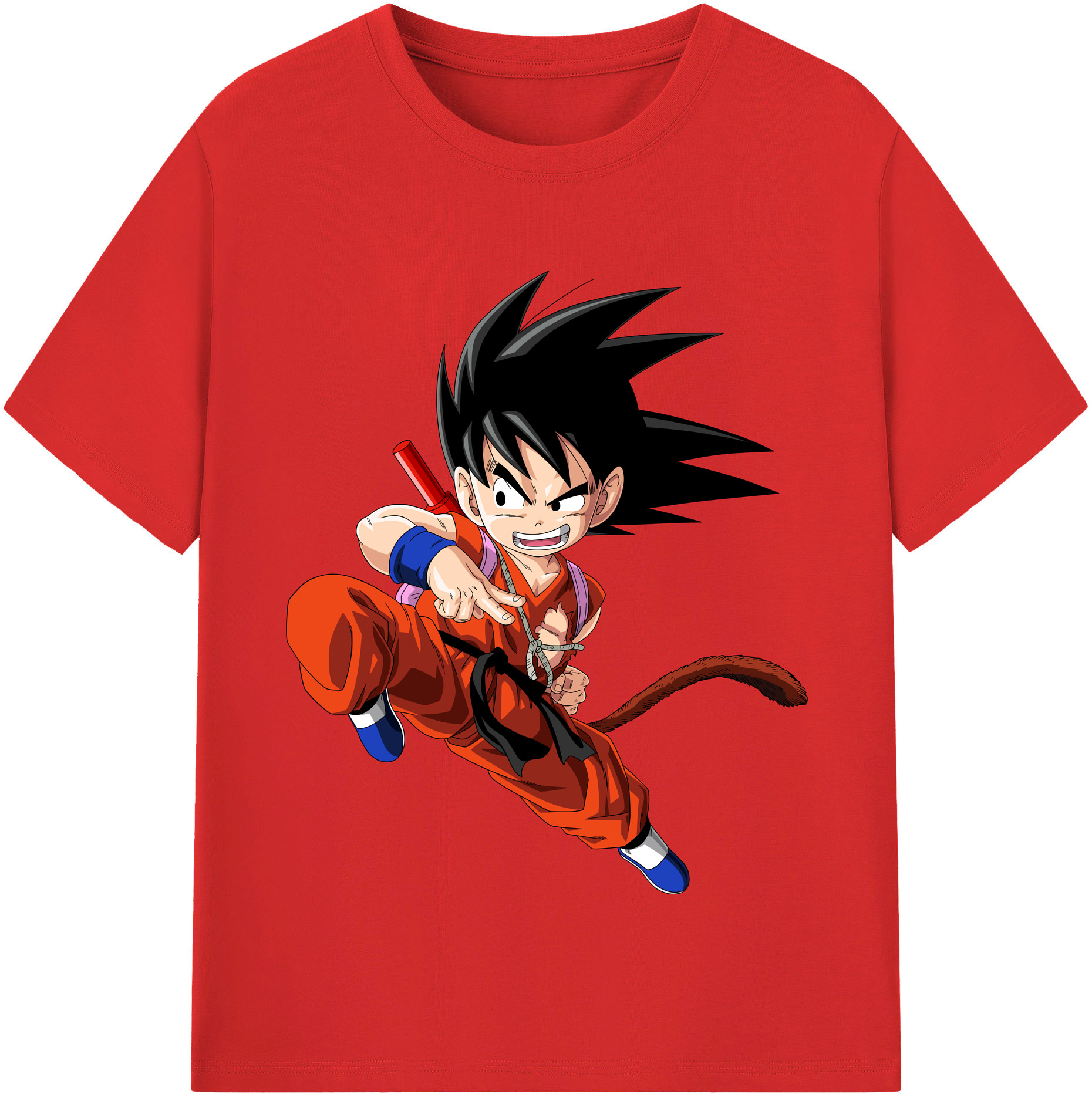 （画像用） ドラゴンボール 孫悟空（そん ごくう）Son Goku カカロット DRAGON BALL Kakarotto 綿100％半袖Tシャツ（フロントプリント）