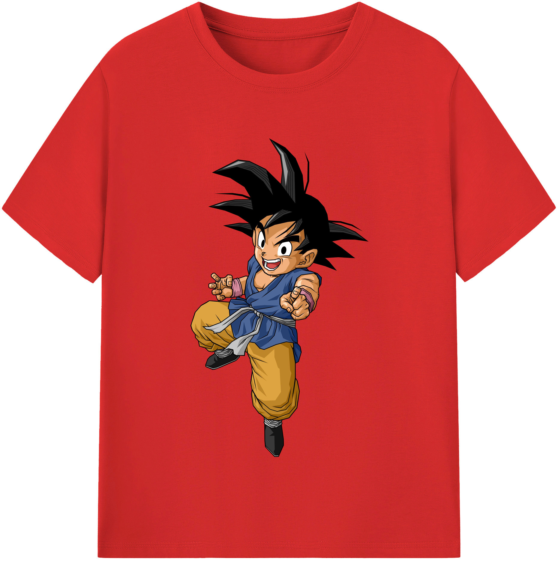 （画像用） ドラゴンボール 孫悟空（そん ごくう）Son Goku カカロット DRAGON BALL Kakarotto 綿100％半袖Tシャツ（フロントプリント）