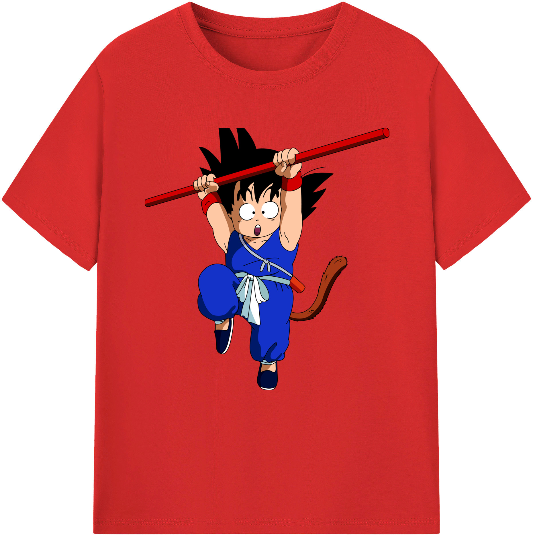 （画像用） ドラゴンボール 孫悟空（そん ごくう）Son Goku カカロット DRAGON BALL Kakarotto 綿100％半袖Tシャツ（フロントプリント）