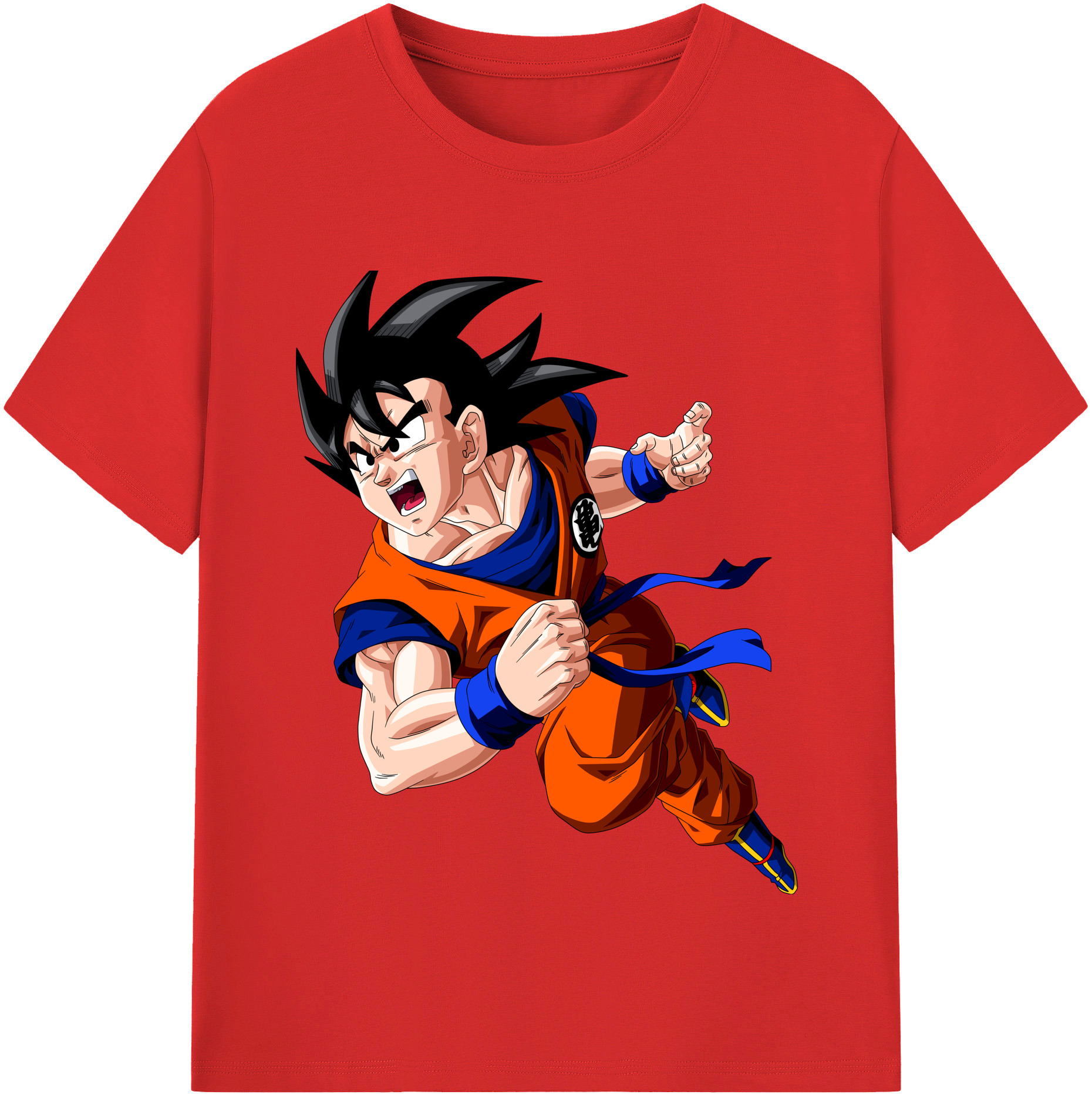 （画像用） ドラゴンボール 孫悟空（そん ごくう）Son Goku カカロット DRAGON BALL Kakarotto 綿100％半袖Tシャツ（フロントプリント）