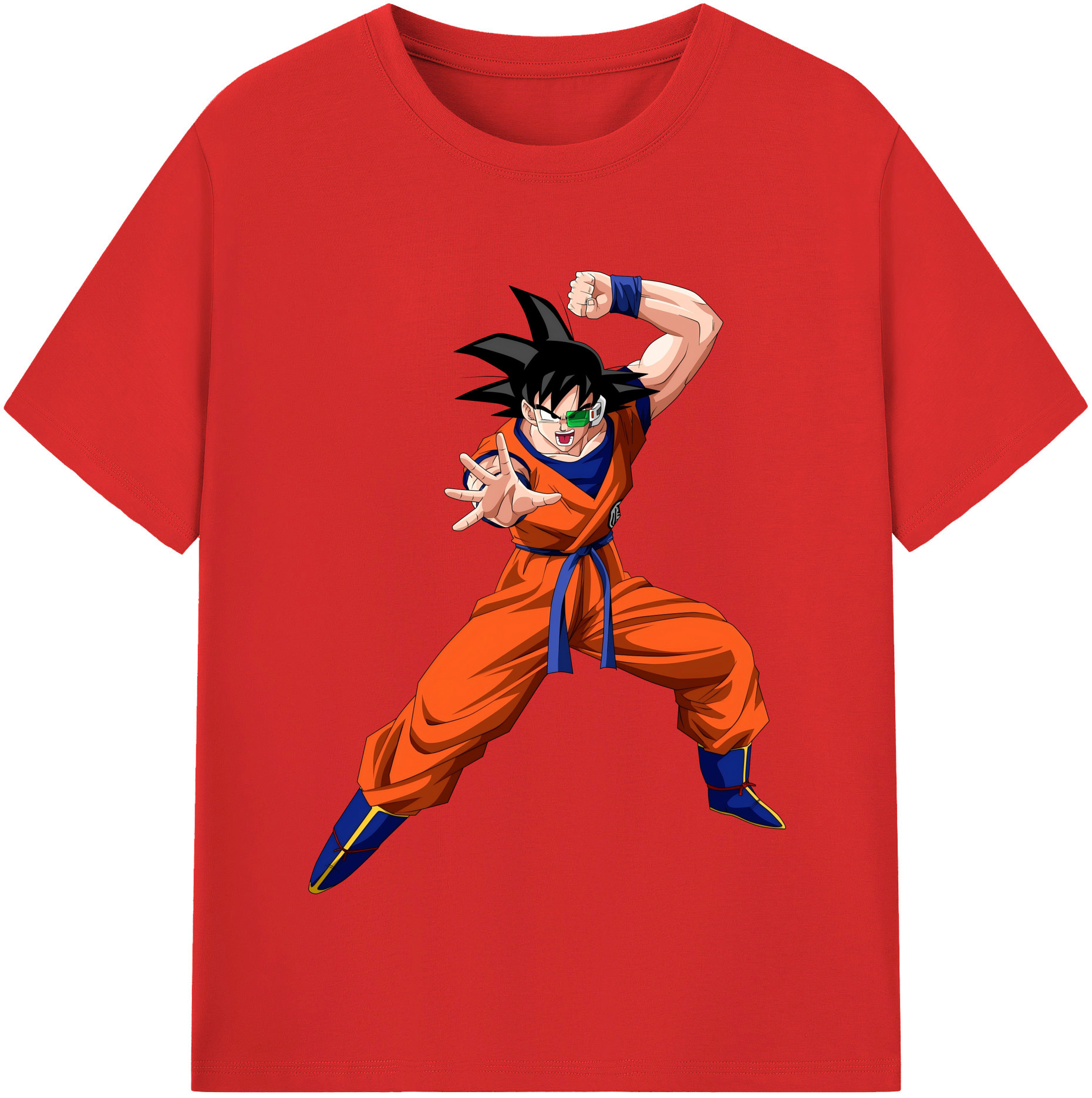（画像用） ドラゴンボール 孫悟空（そん ごくう）Son Goku カカロット DRAGON BALL Kakarotto 綿100％半袖Tシャツ（フロントプリント）