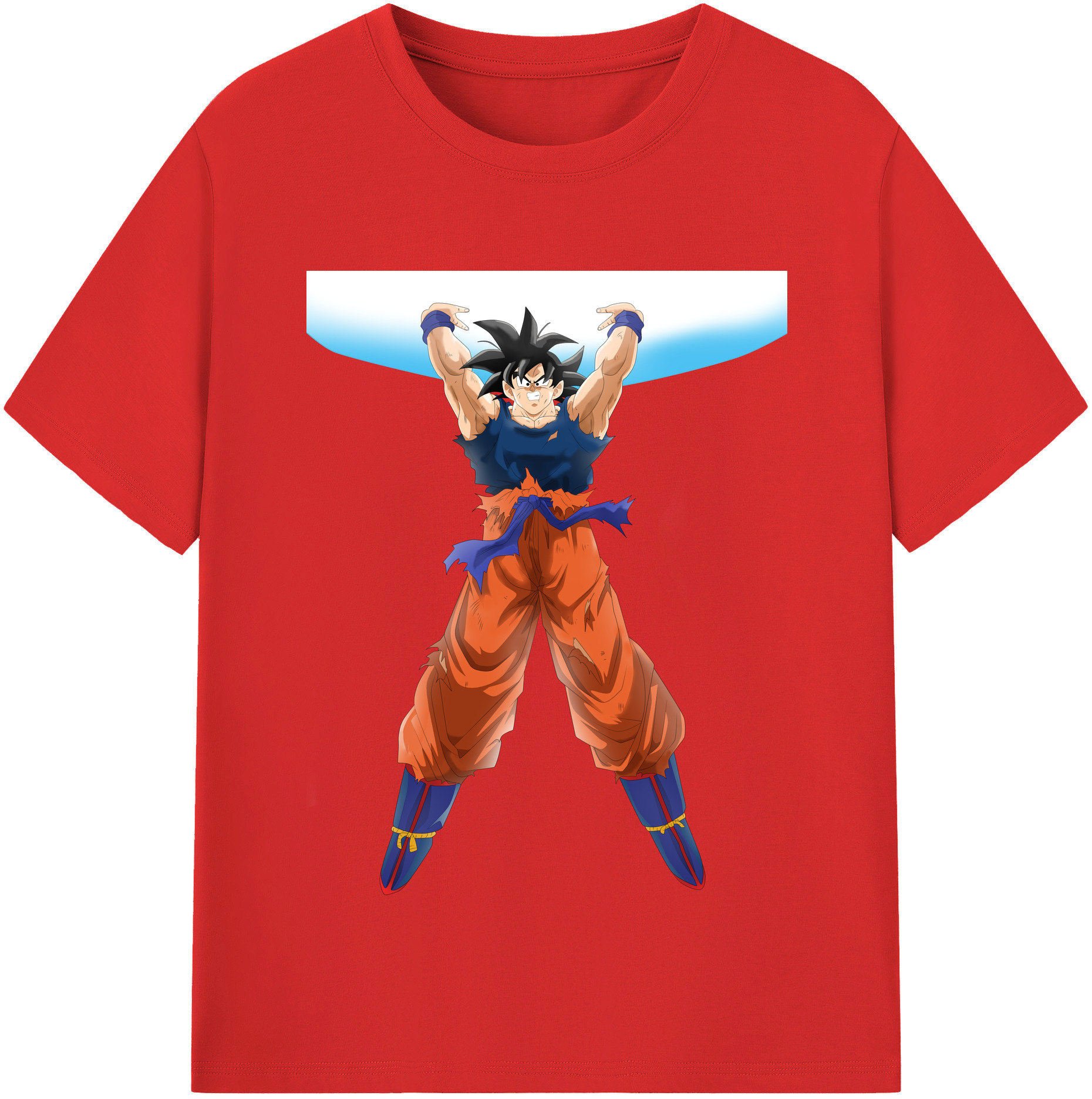 （画像用） ドラゴンボール 孫悟空（そん ごくう）Son Goku カカロット DRAGON BALL Kakarotto 綿100％半袖Tシャツ（フロントプリント）