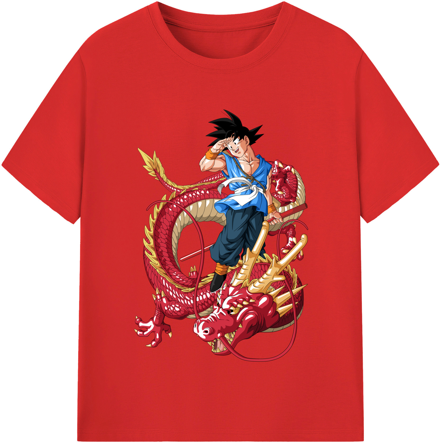 （画像用） ドラゴンボール 孫悟空（そん ごくう）Son Goku カカロット DRAGON BALL Kakarotto 綿100％半袖Tシャツ（フロントプリント）