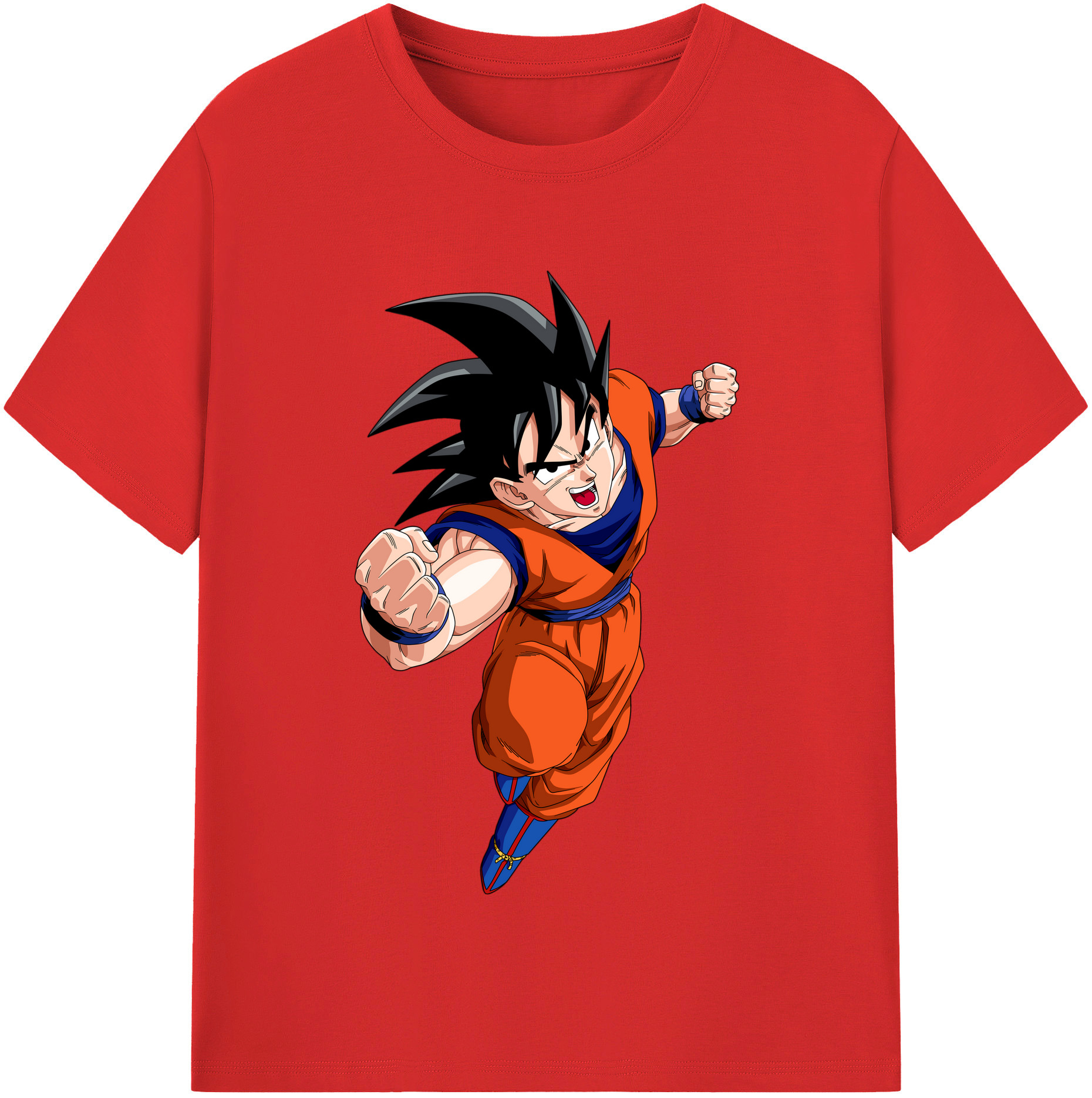 （画像用） ドラゴンボール 孫悟空（そん ごくう）Son Goku カカロット DRAGON BALL Kakarotto 綿100％半袖Tシャツ（フロントプリント）