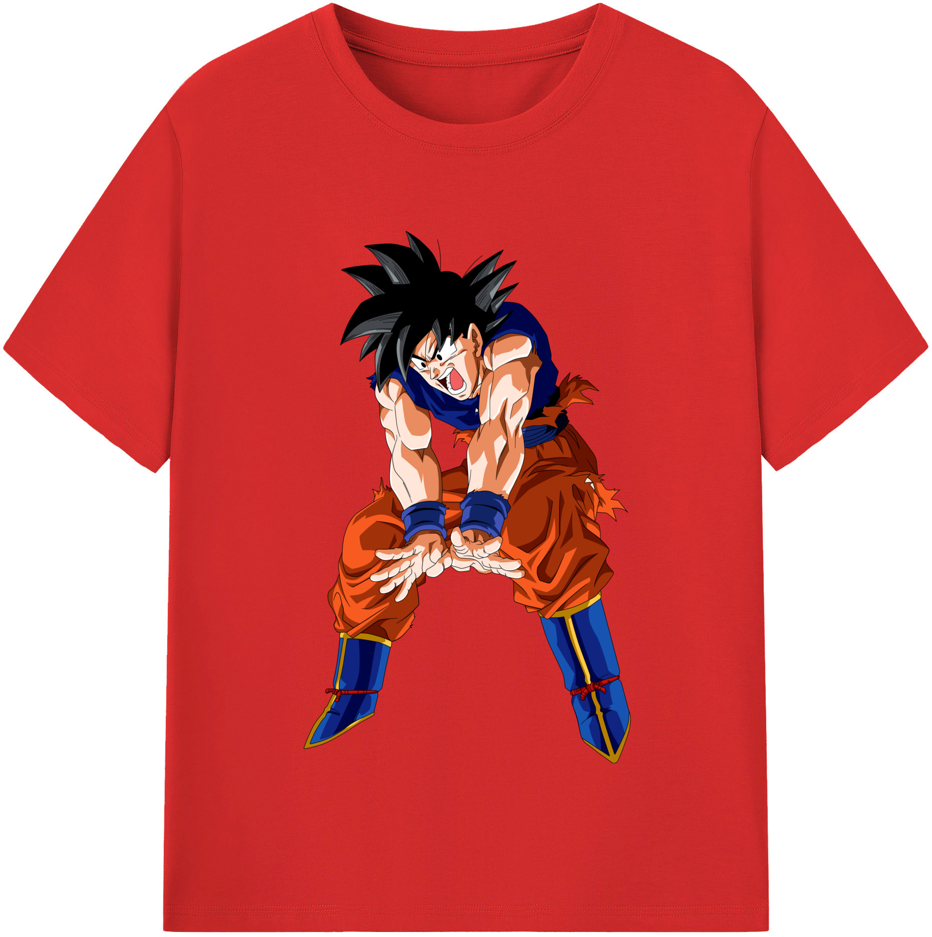 （画像用） ドラゴンボール 孫悟空（そん ごくう）Son Goku カカロット DRAGON BALL Kakarotto 綿100％半袖Tシャツ（フロントプリント）