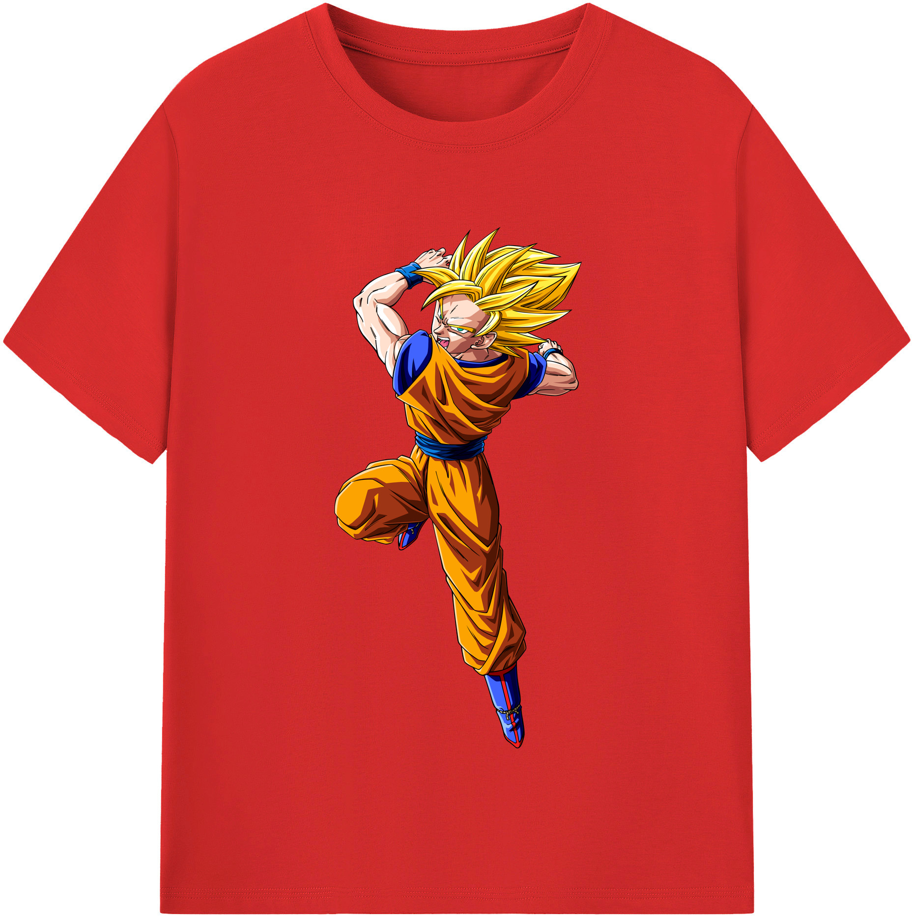 （画像用） ドラゴンボール 孫悟空（そん ごくう）Son Goku カカロット DRAGON BALL Kakarotto 綿100％半袖Tシャツ（フロントプリント）