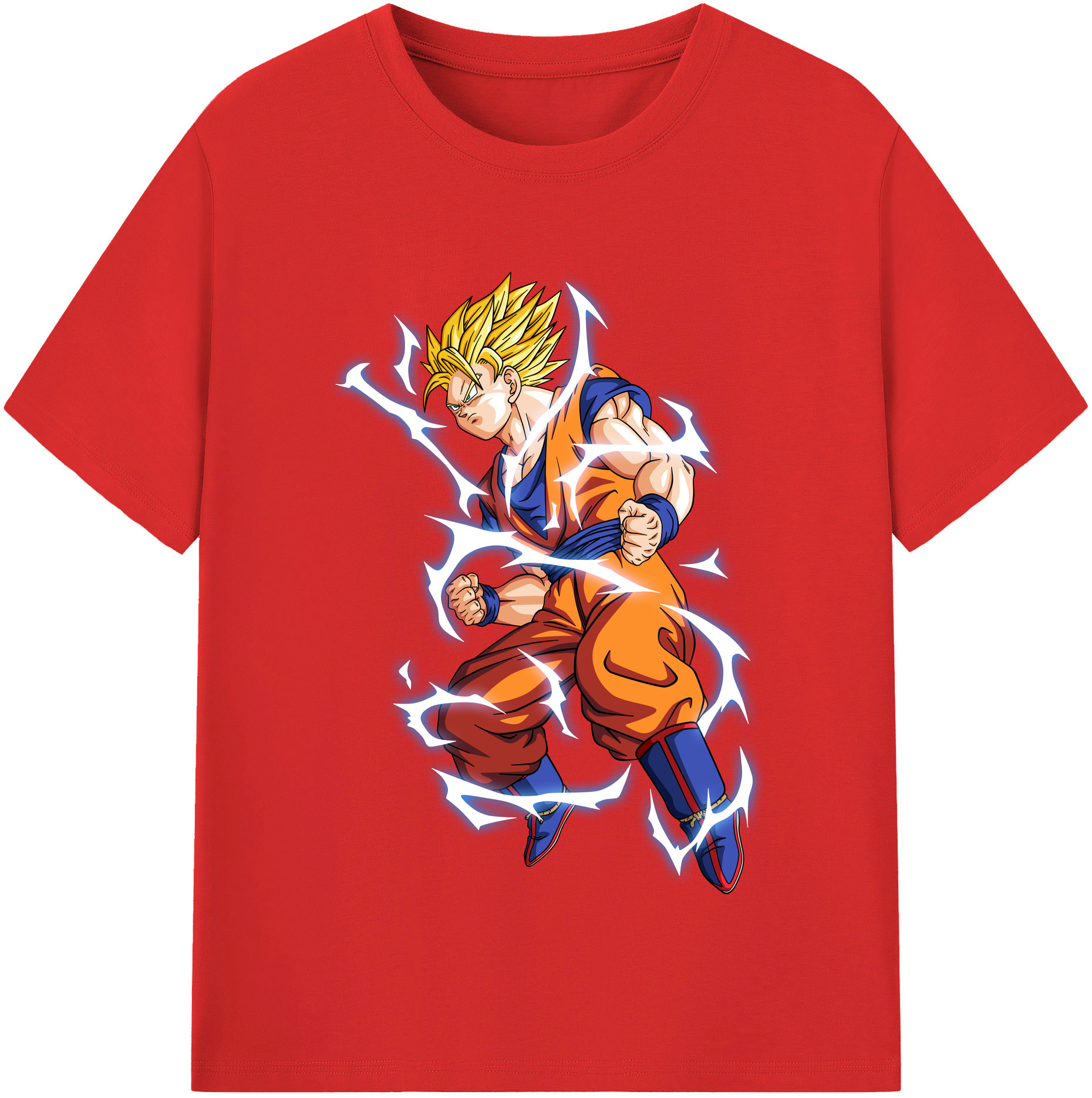 （画像用） ドラゴンボール 孫悟空（そん ごくう）Son Goku カカロット DRAGON BALL Kakarotto 綿100％半袖Tシャツ（フロントプリント）