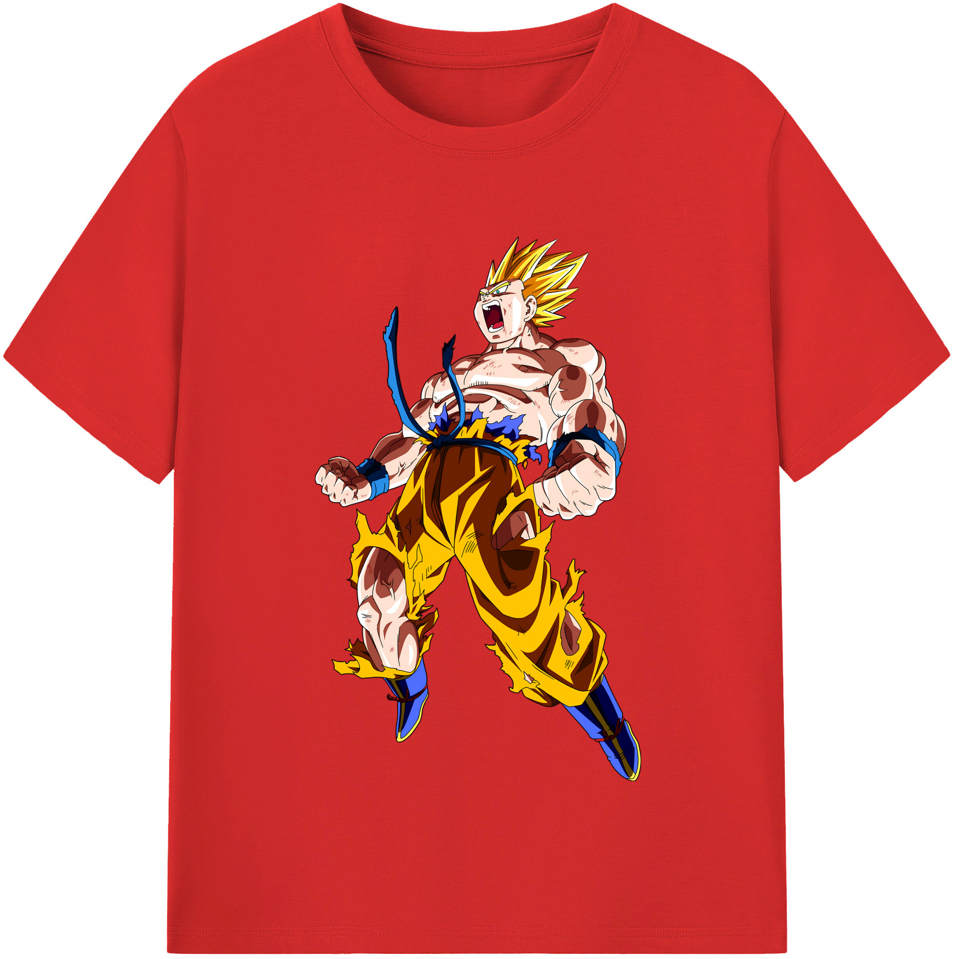 （画像用） ドラゴンボール 孫悟空（そん ごくう）Son Goku カカロット DRAGON BALL Kakarotto 綿100％半袖Tシャツ（フロントプリント）